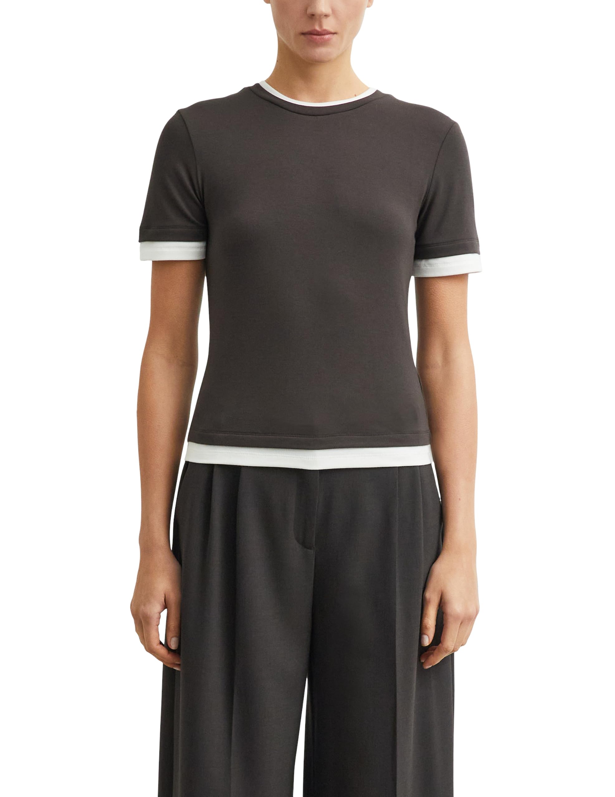 comma-damen-t-shirt-layering-rundhals-gr-46-strickjersey image 1