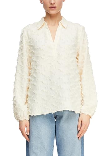 comma-jacquard-bluse-mit-3-d-struktur-bluse-46-hemdkragen image 8