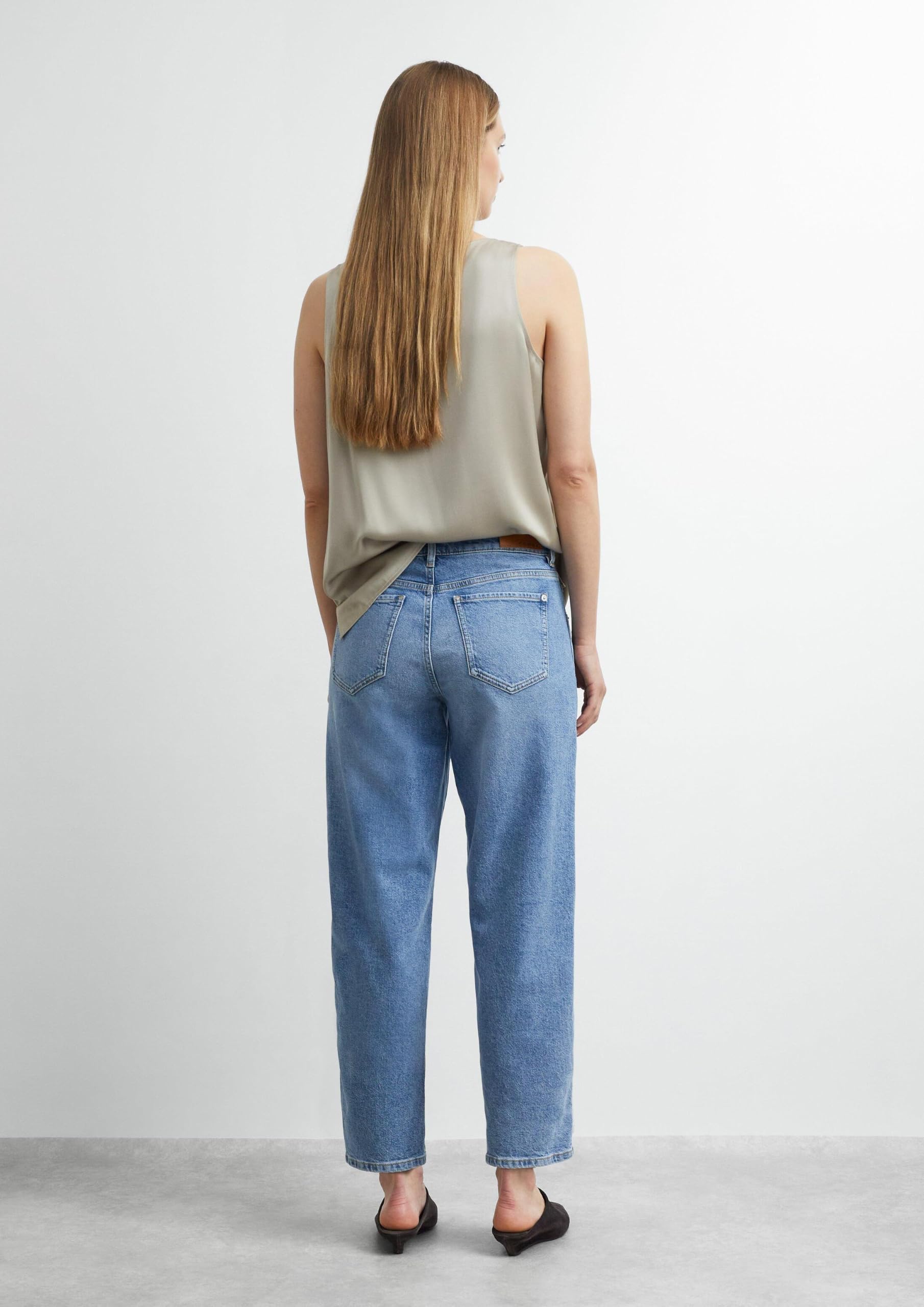 comma-jeans-barrel-leg-jeans-gr-e-34-mid-rise-crop image 7