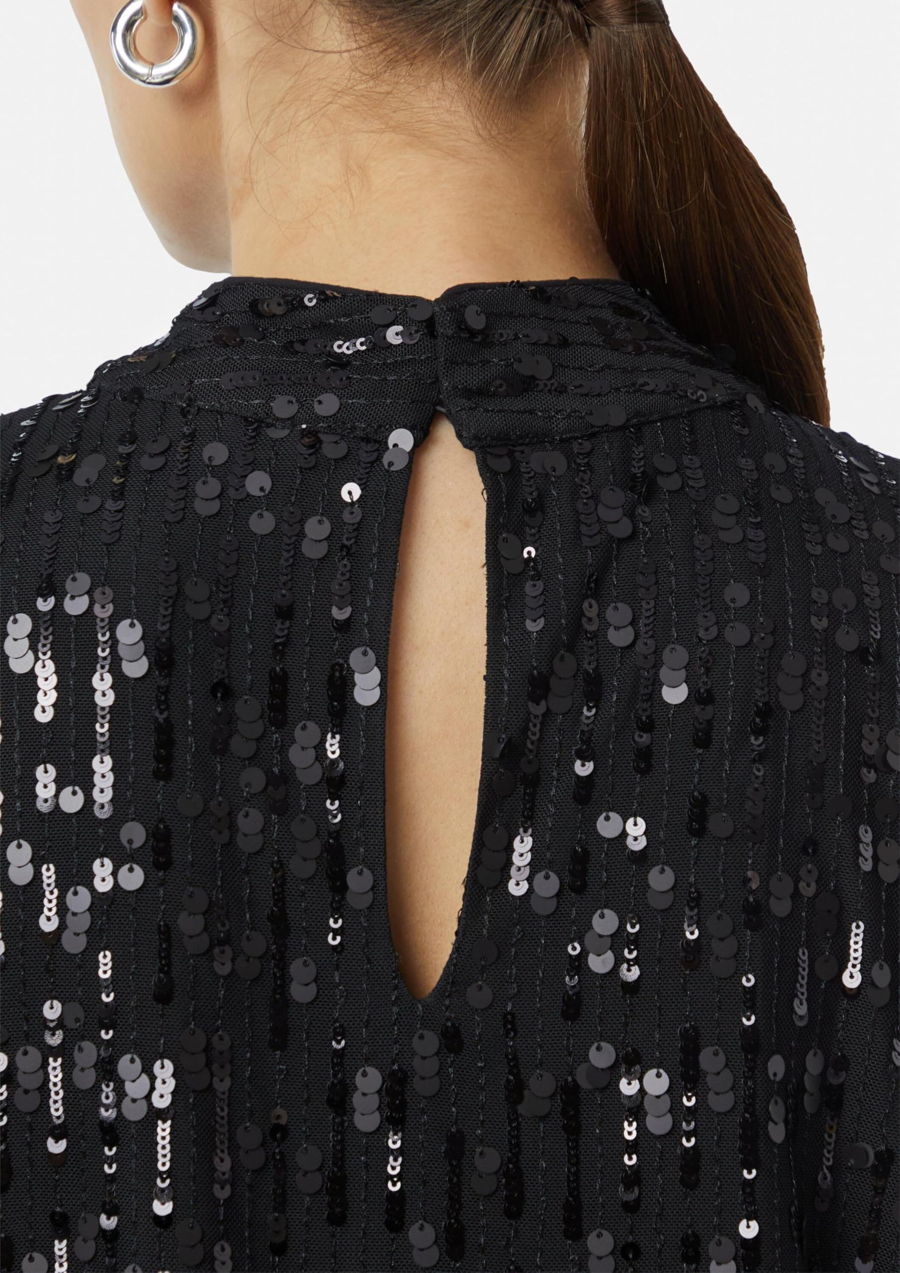 comma-paillettentop-mit-cut-out-gr-38-schwarz-top image 5