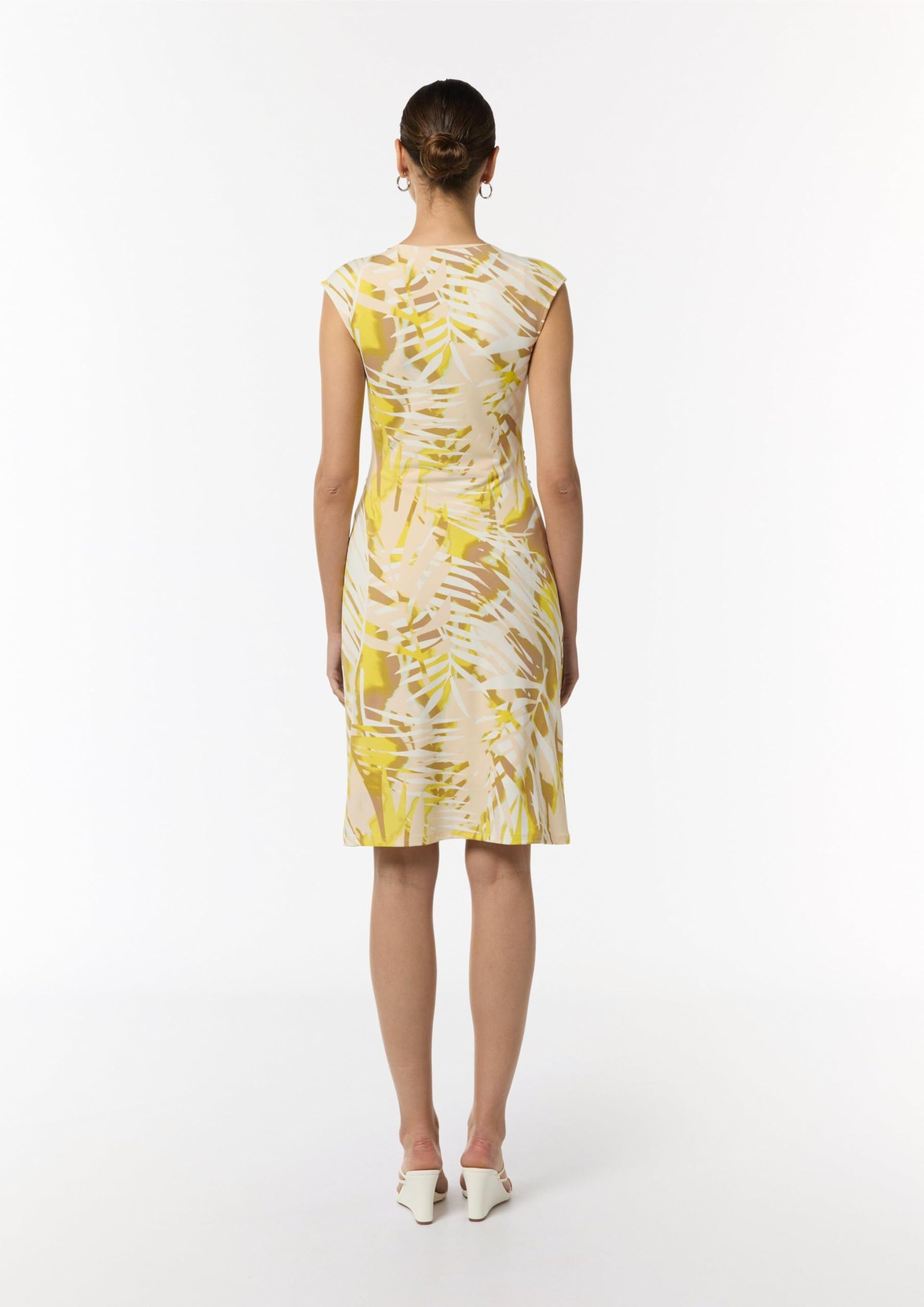 comma-midikleid-riegel-detail-allover-print-kleid-gr-44 image 6