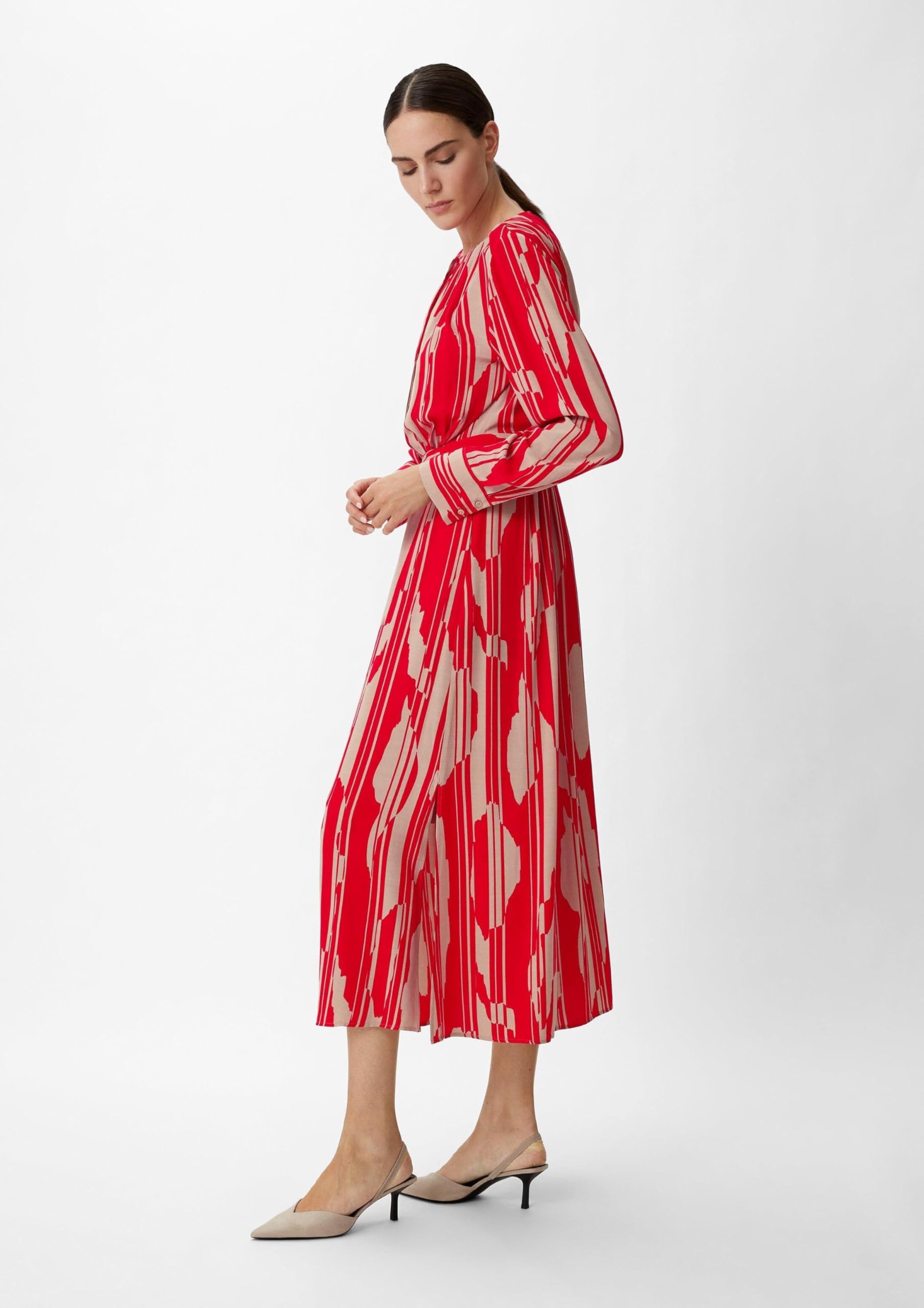 comma-maxikleid-viskose-cr-pe-allover-print-g-rtel image 6