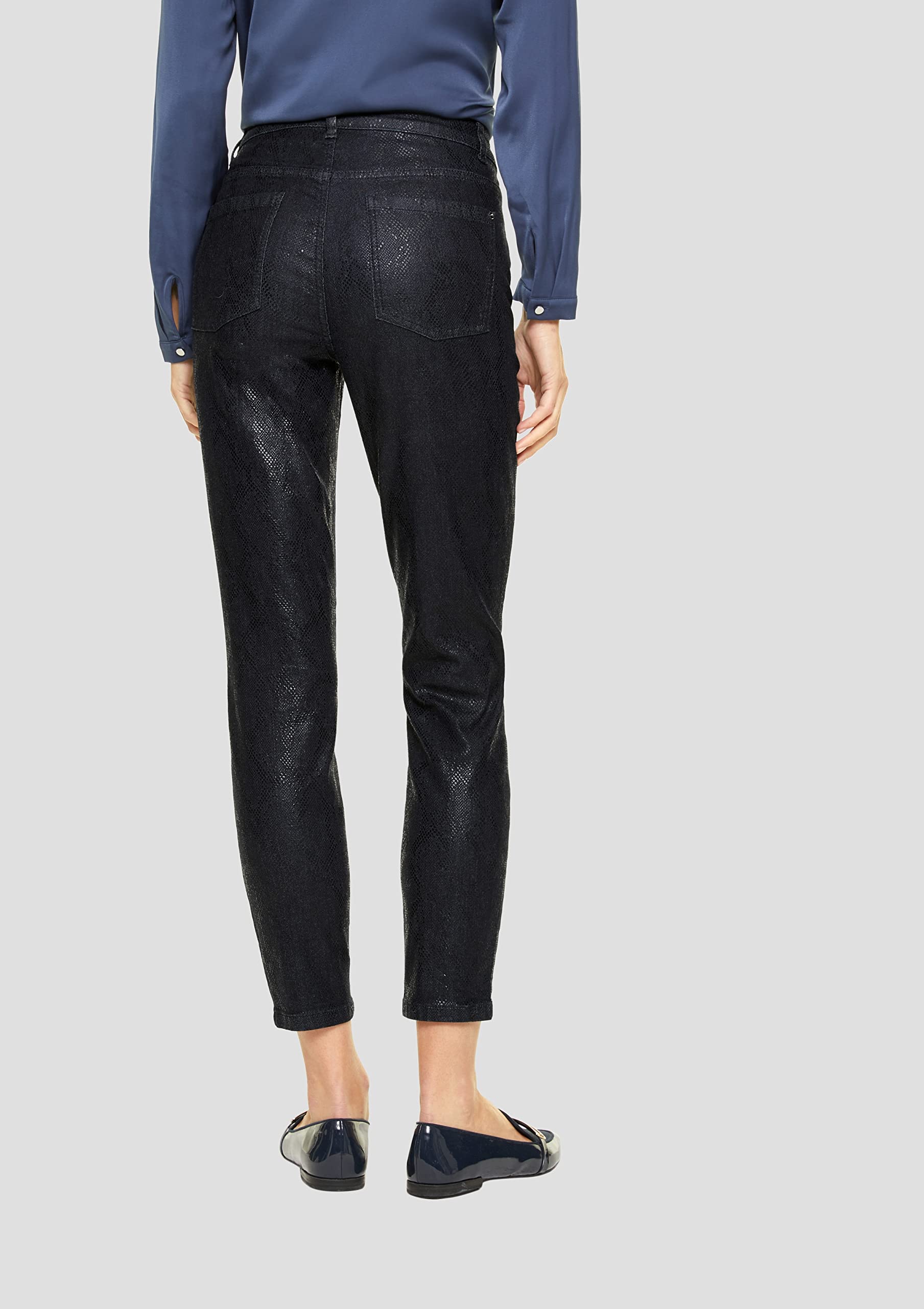 comma-jeans-snake-muster-schmal-damen image 8