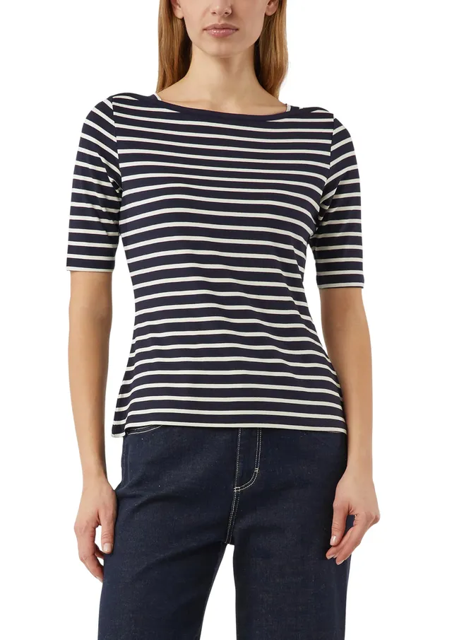 comma-streifenshirt-damen-slim-fit-viskose-gr-38 image 1