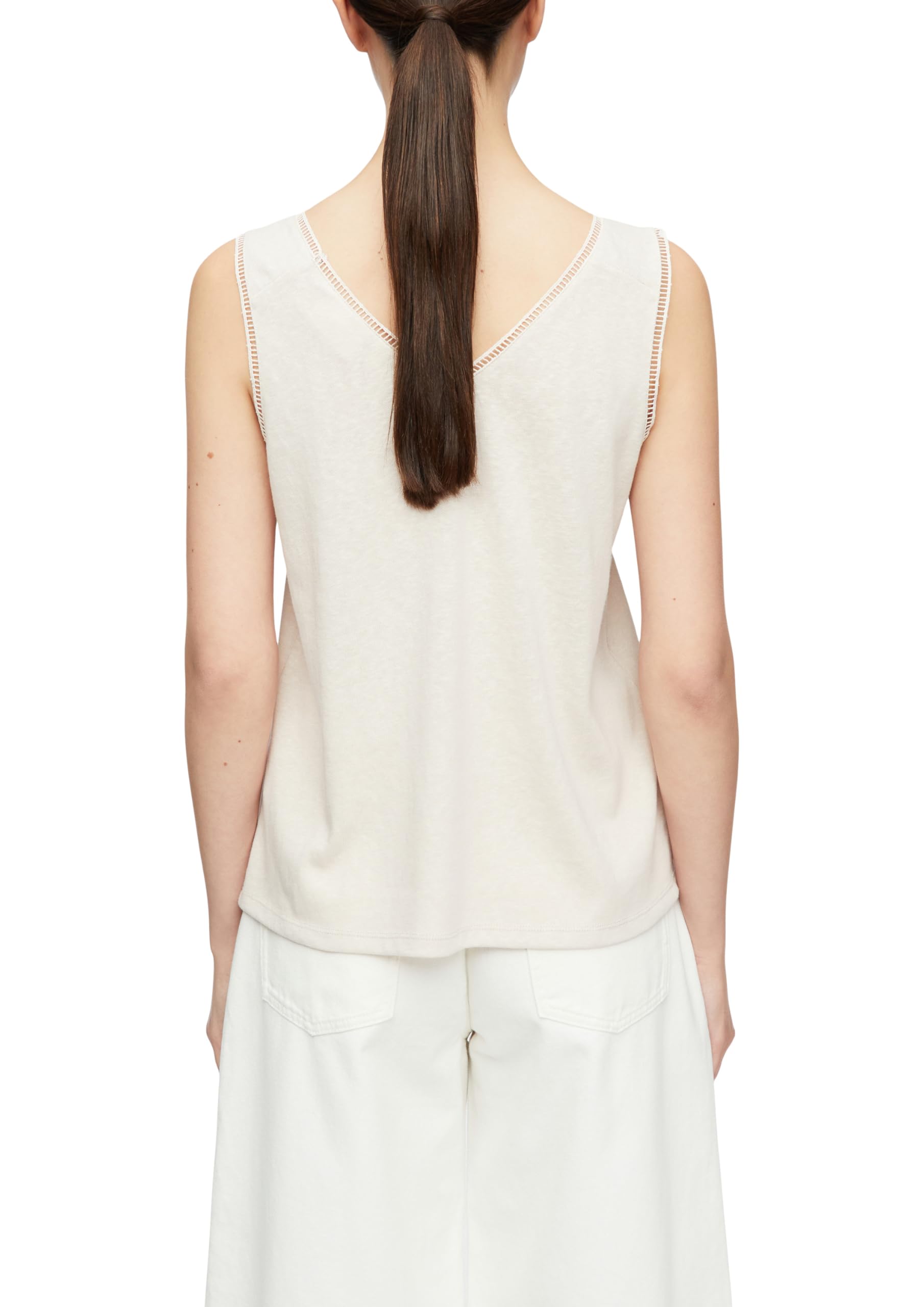 comma-top-gr-38-helles-beige-basic-t-shirt image 2