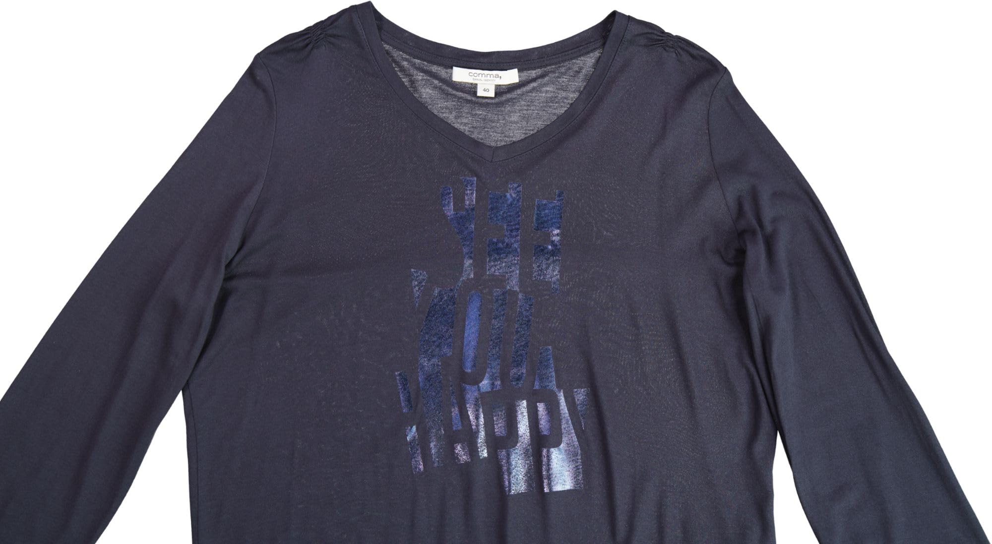 comma-tops-langarmshirt-print-dunkelblau image 5