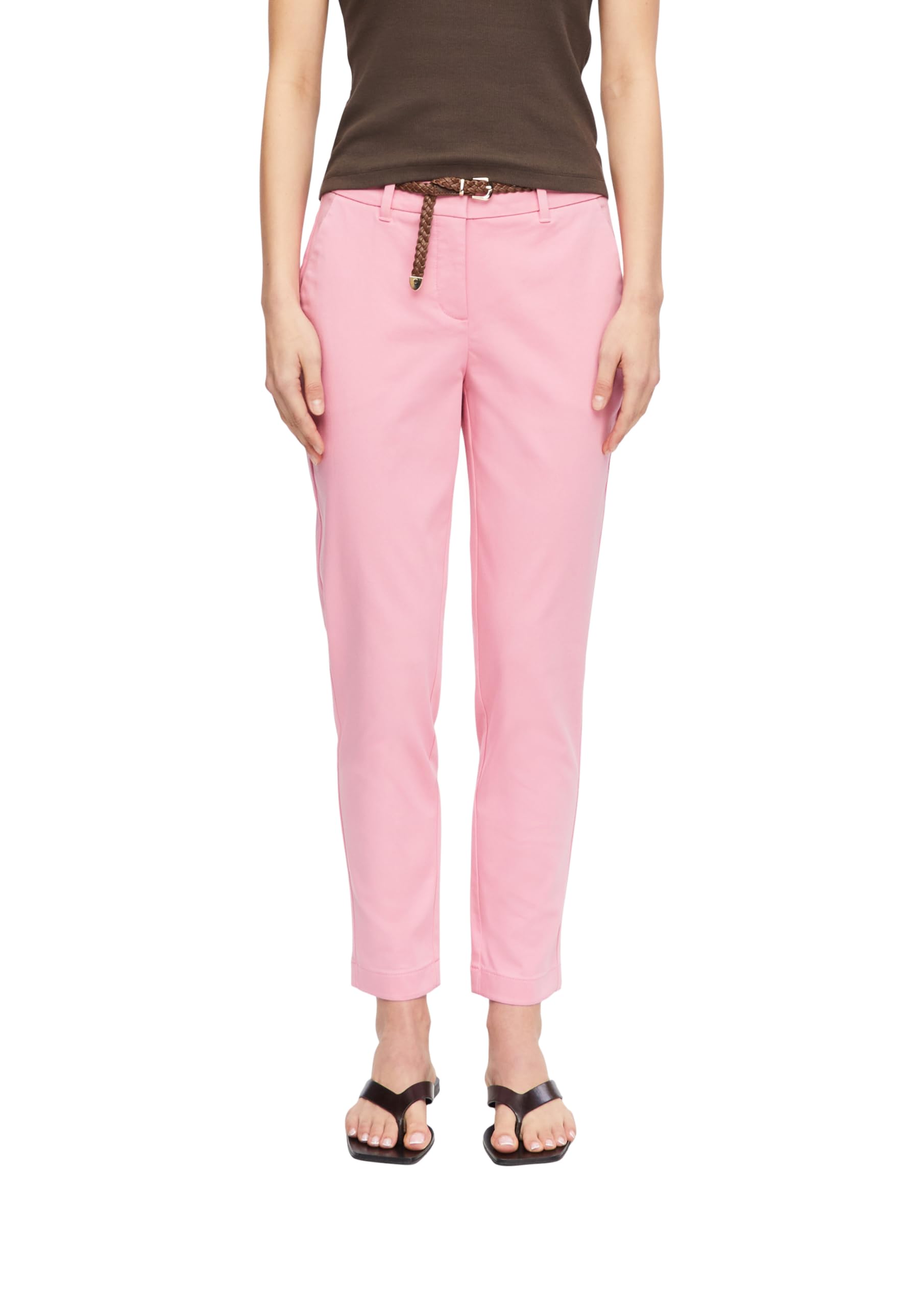 comma-trousers-culotte-gr-beige-viskosemix-streifen image 8