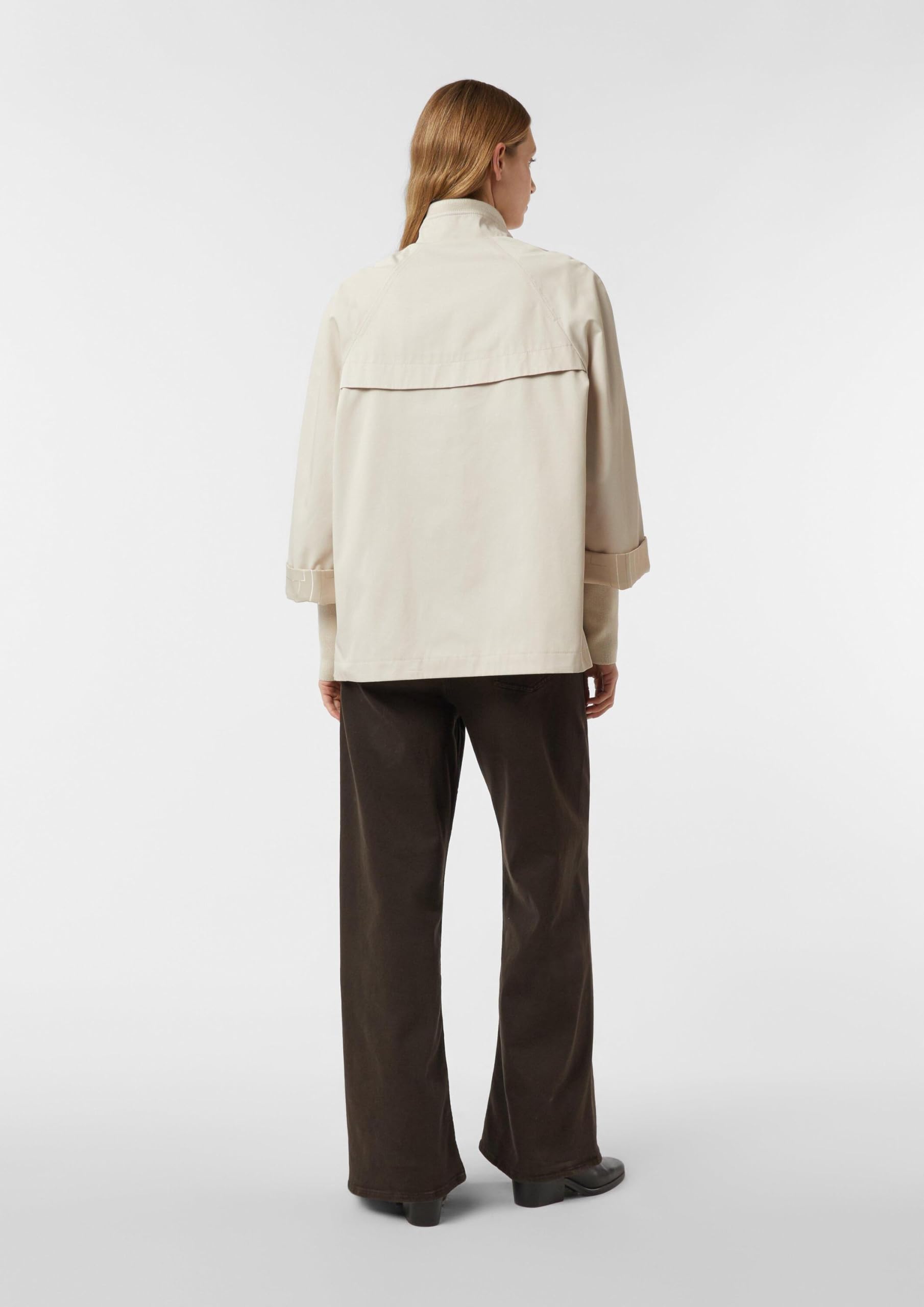 comma-cape-jacke-brown-stehkragen-relaxed-fit image 8