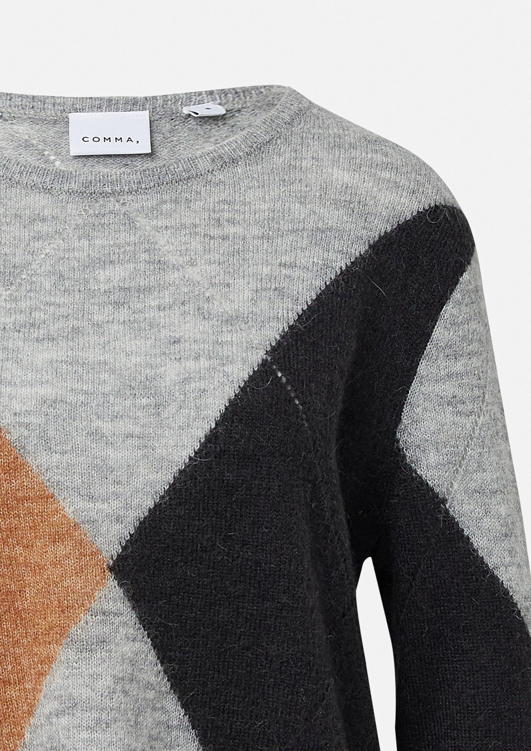 comma-strickpullover-damen-alpakamix-rautenmuster image 5