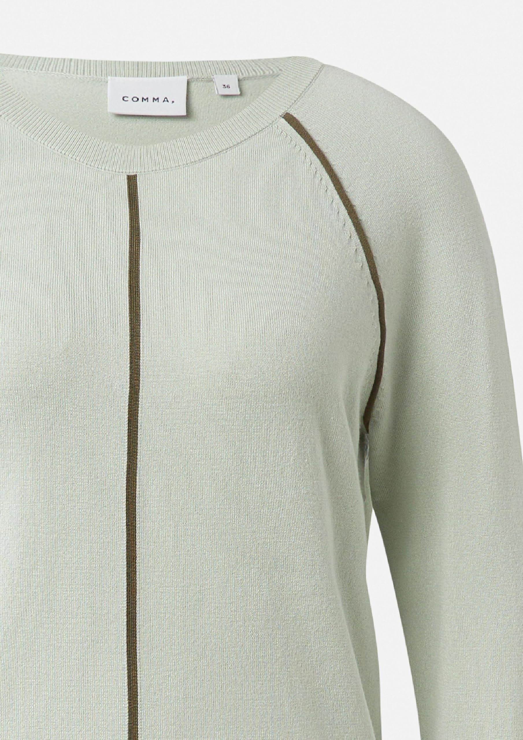 comma-strickpullover-feinstrick-beige-38-streifen image 5