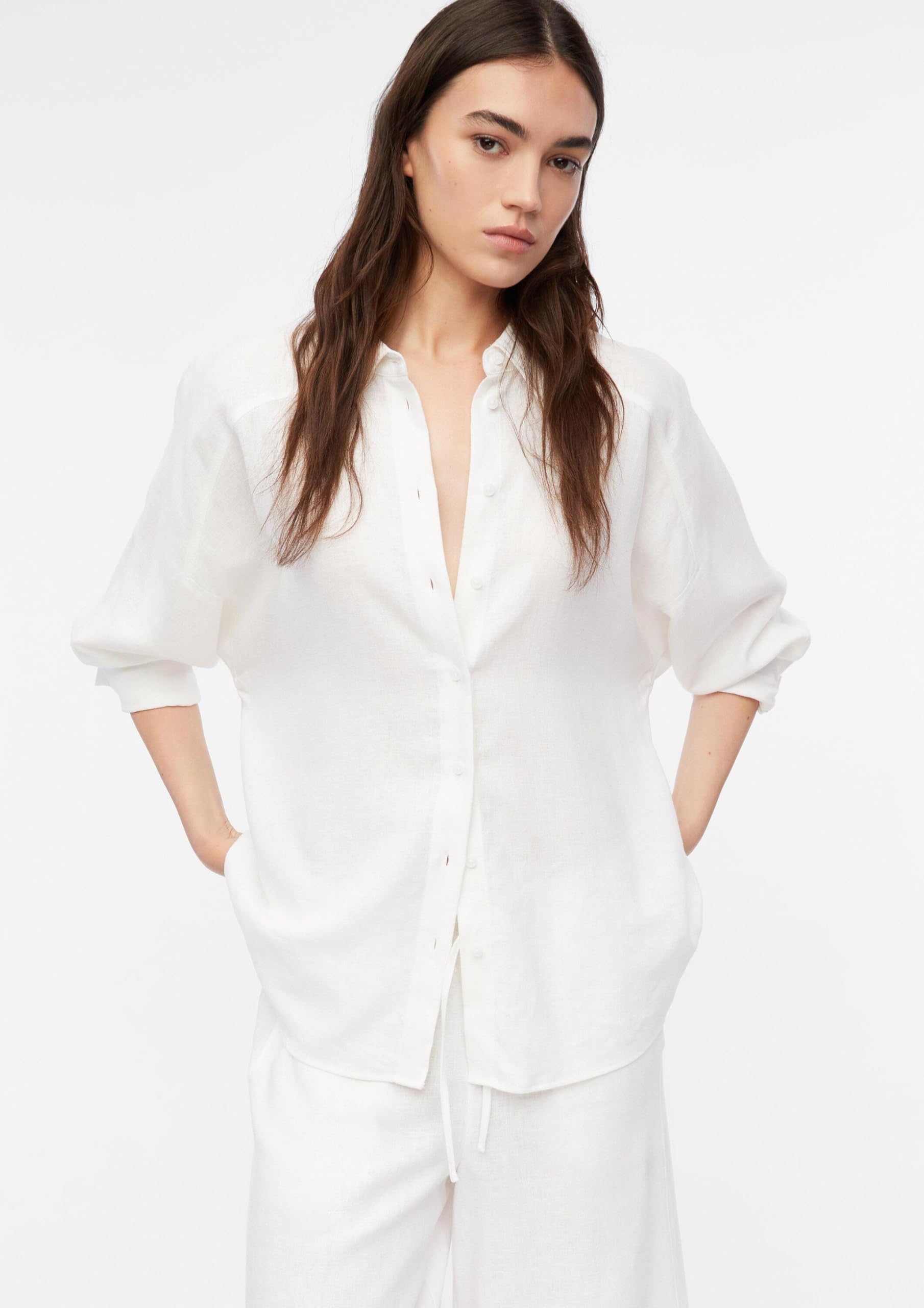 comma-bluse-damen-2180869-leinen-gr-44 image 6