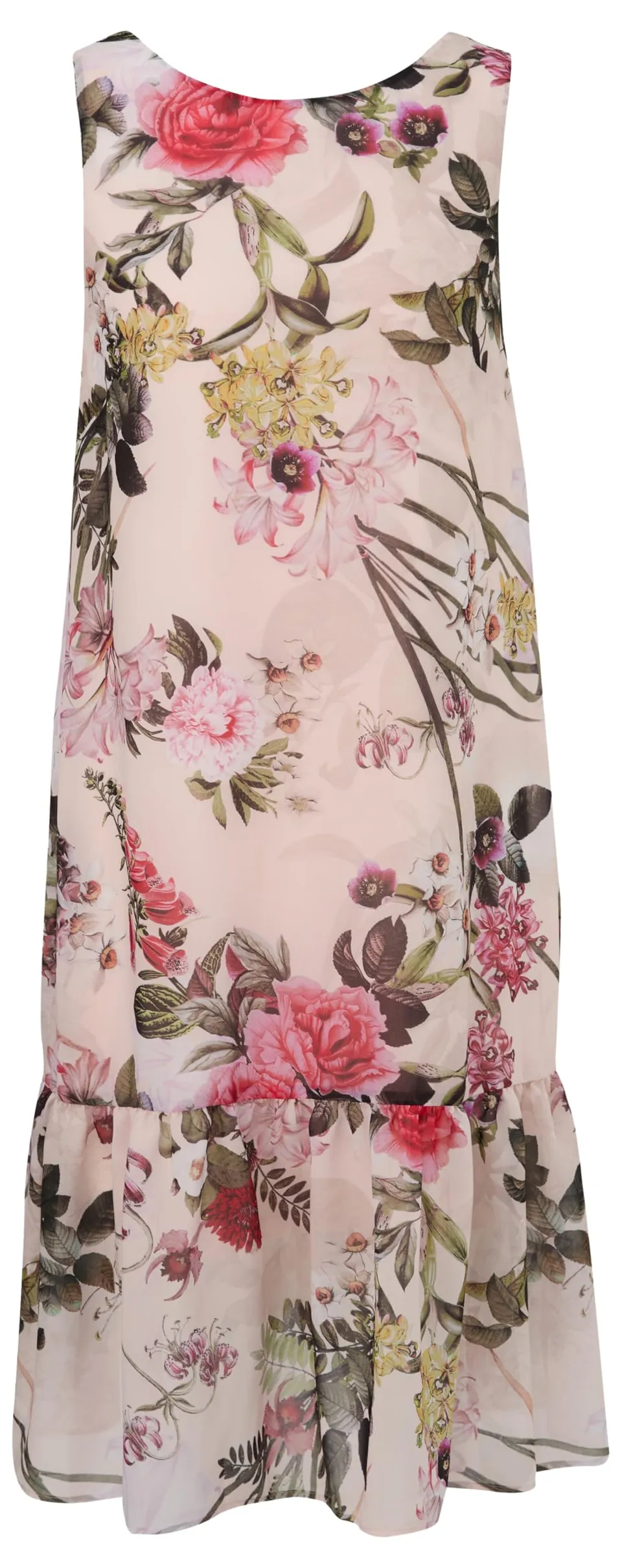 comma-kleid-damen-braun-floral-allover-print-dress image 1