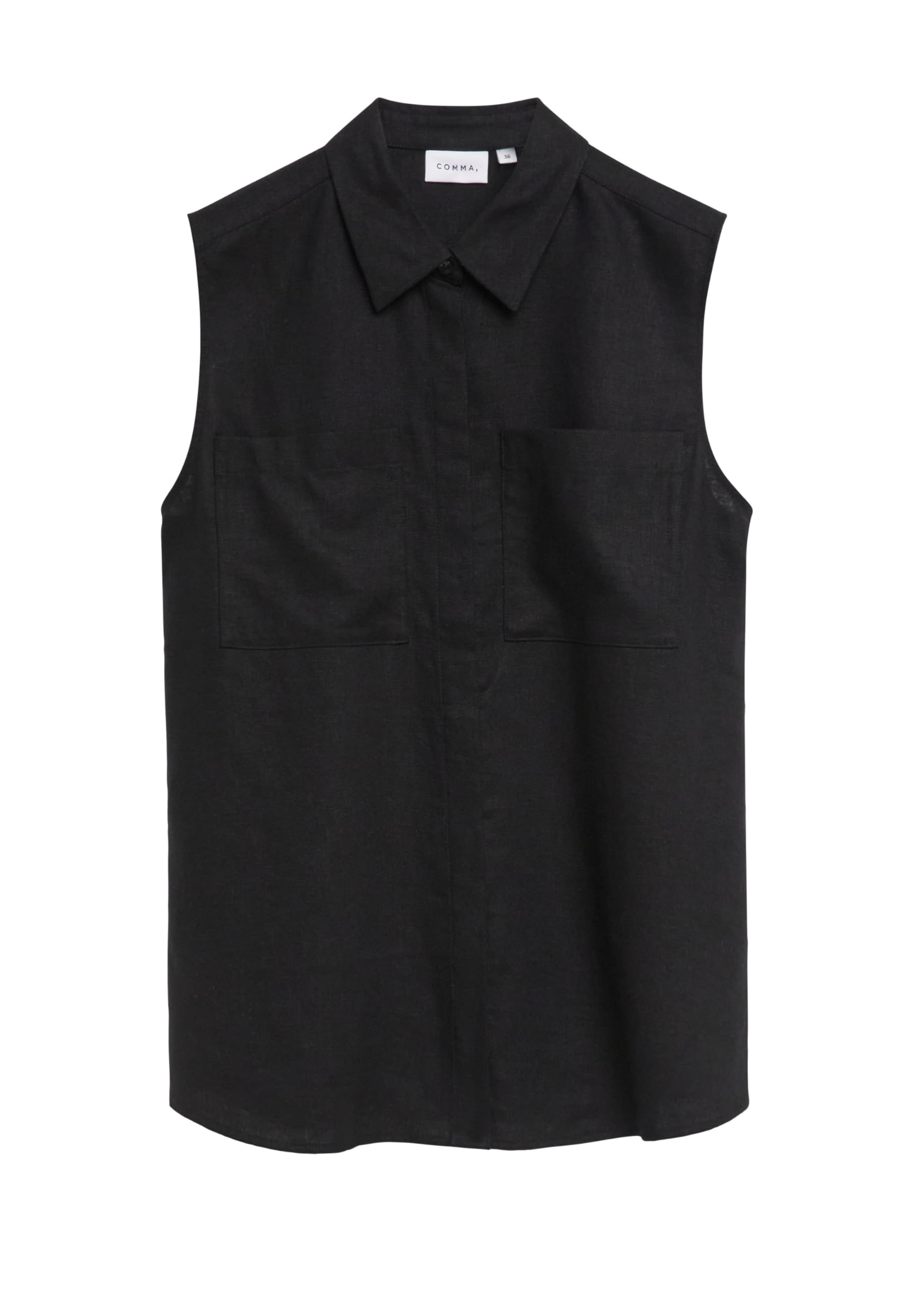 comma-2180863-bluse-leinenmix-schwarz image 4