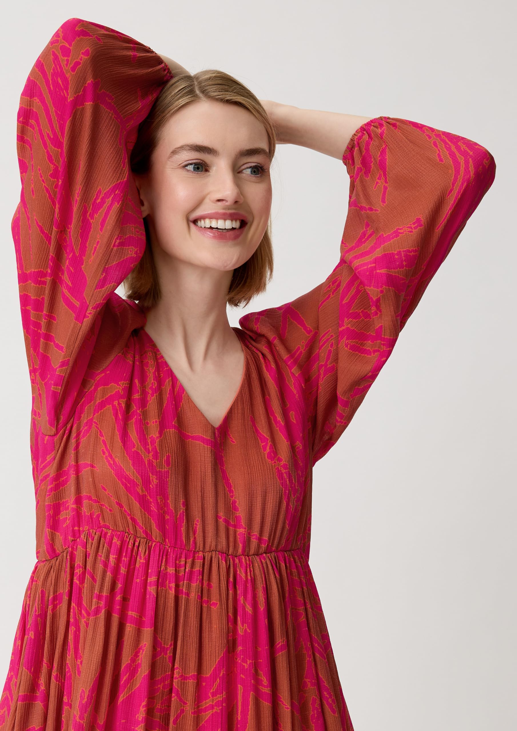 comma-kleid-dobby-struktur-allover-print-gr-34 image 4