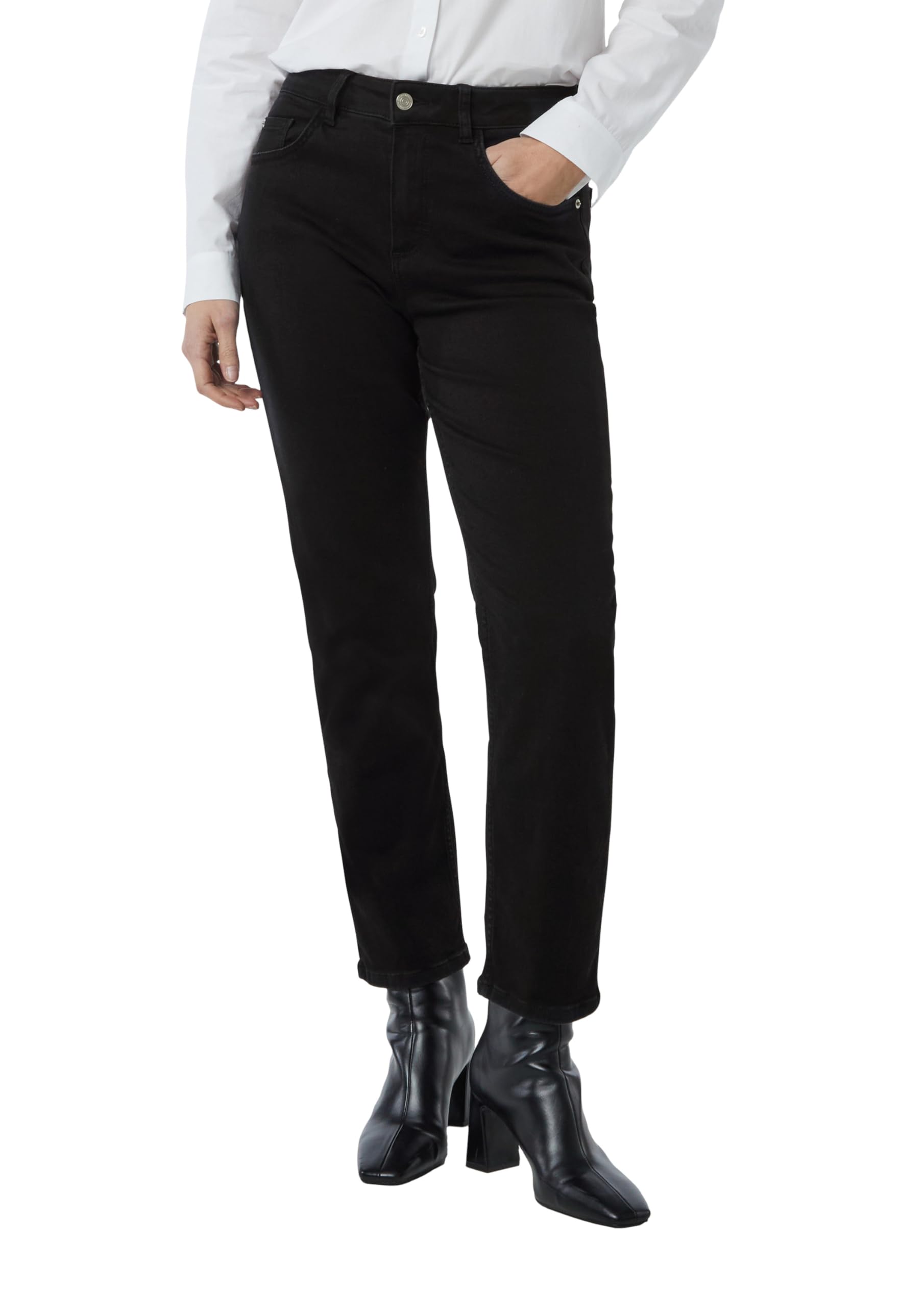 comma-jeans-ankle-jeans-flared-leg-schwarz image 1