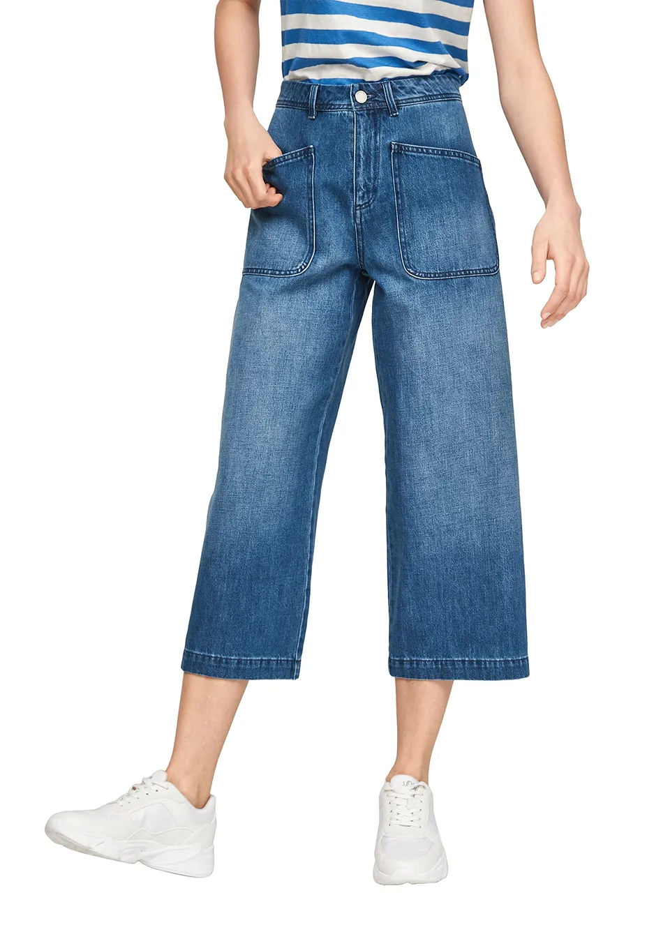 comma-culotte-damen-jeans-denim-regular-fit image 1