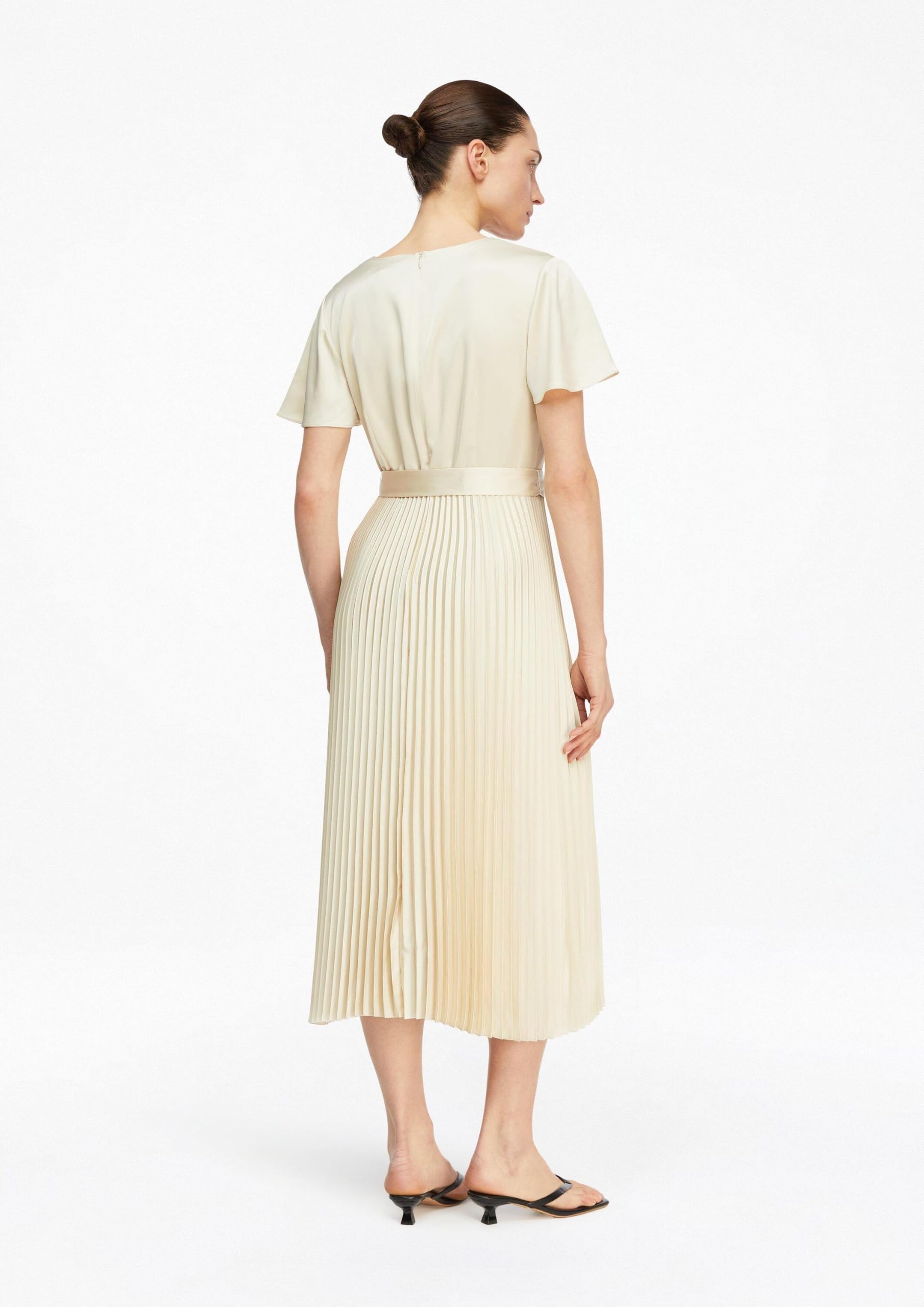 comma-dresses-satinkleid-plisseerock-gr-36-damenkleid image 7