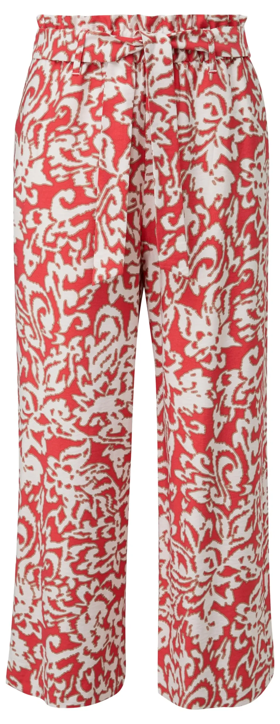comma-stoffhose-flare-koralle-print-gr-34-46 image 1
