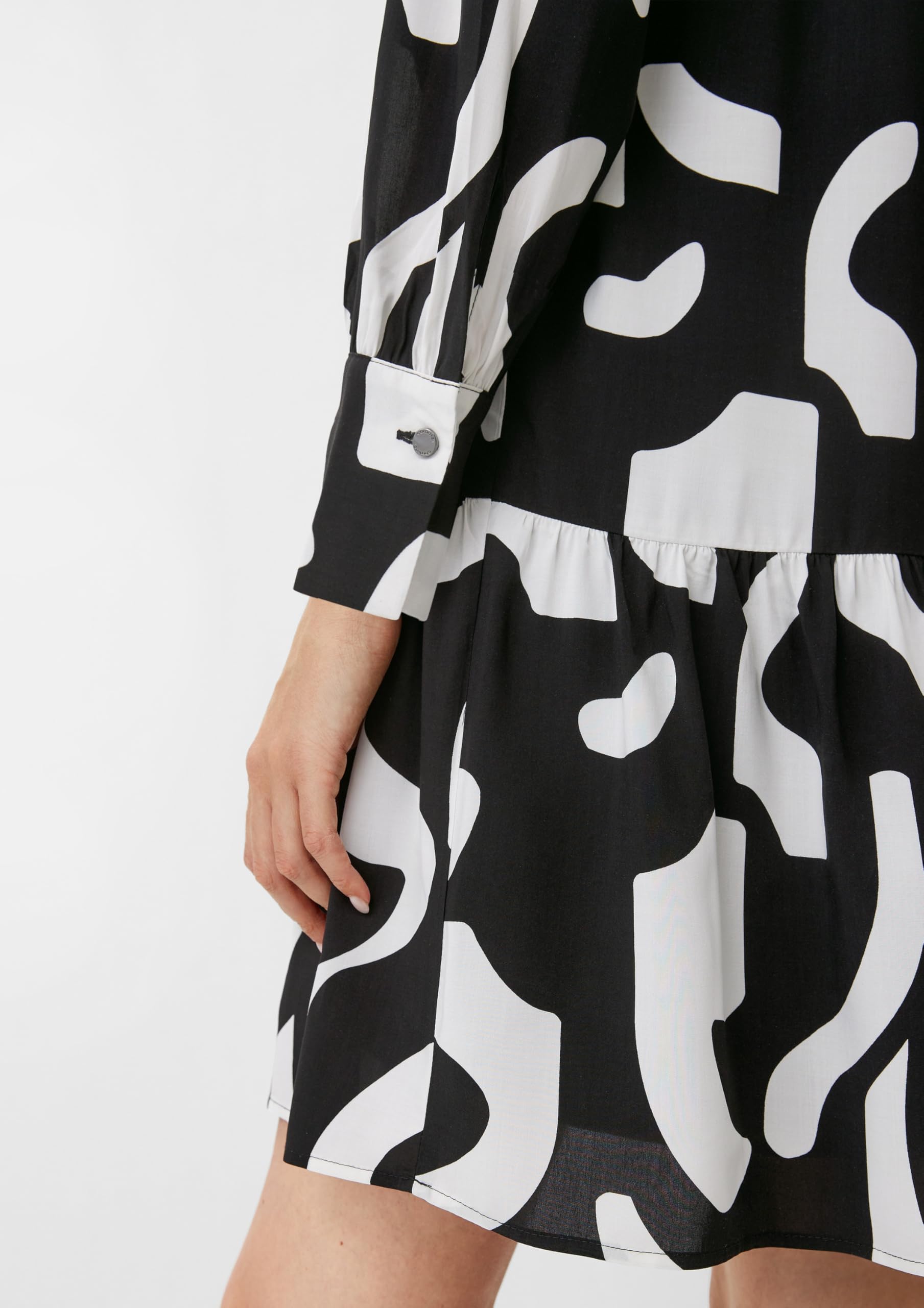 comma-allover-print-kleid-gr-38-v-ausschnitt image 4