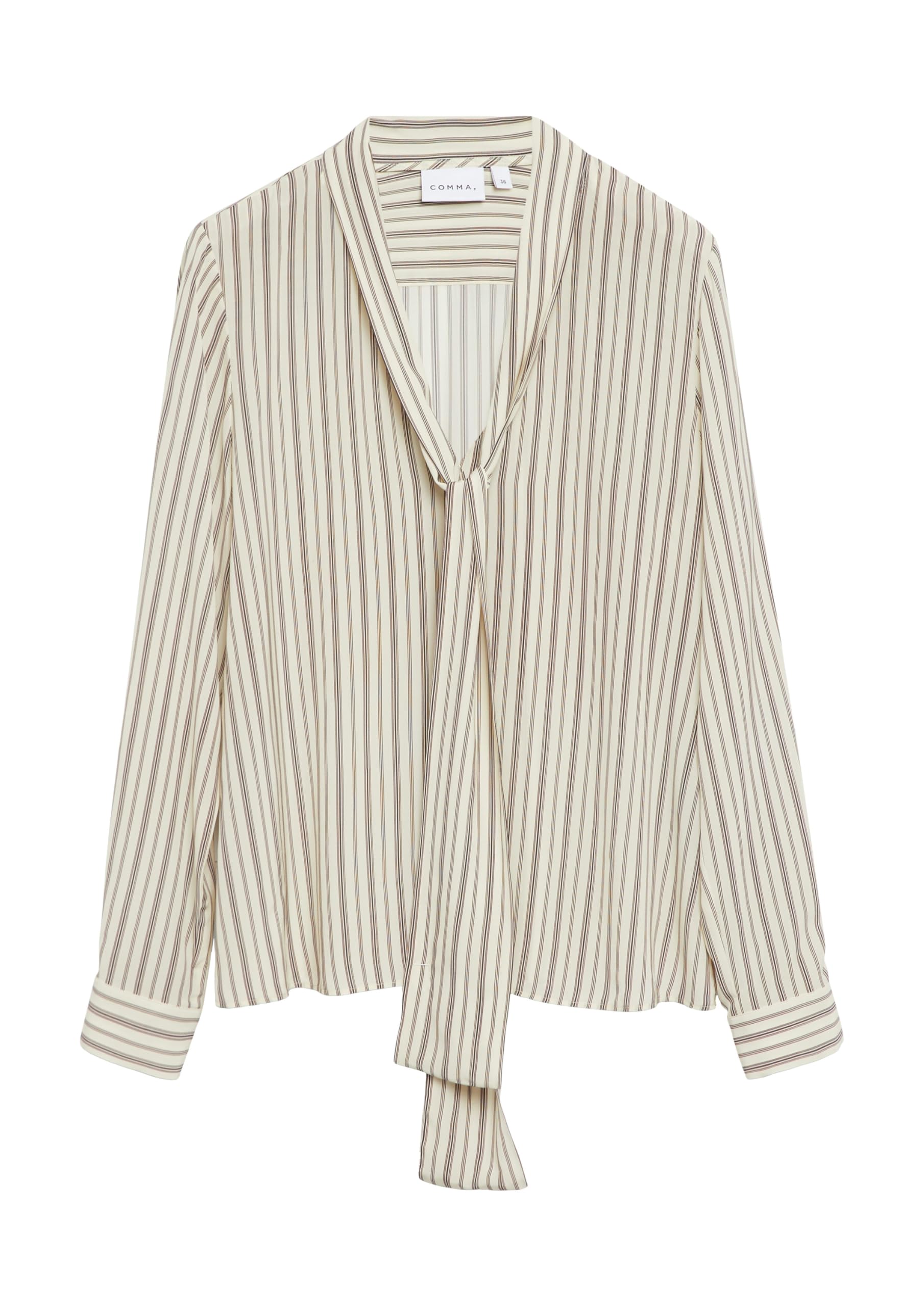 comma-blouses-bluse-viskose-gr-36-42-gestreift-schleifenkragen image 4