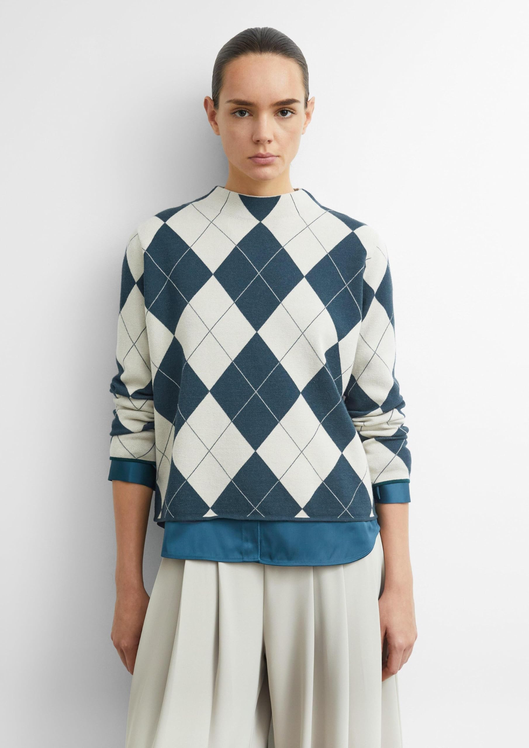comma-strickpullover-animal-gr-38-mit-stehkragen image 3