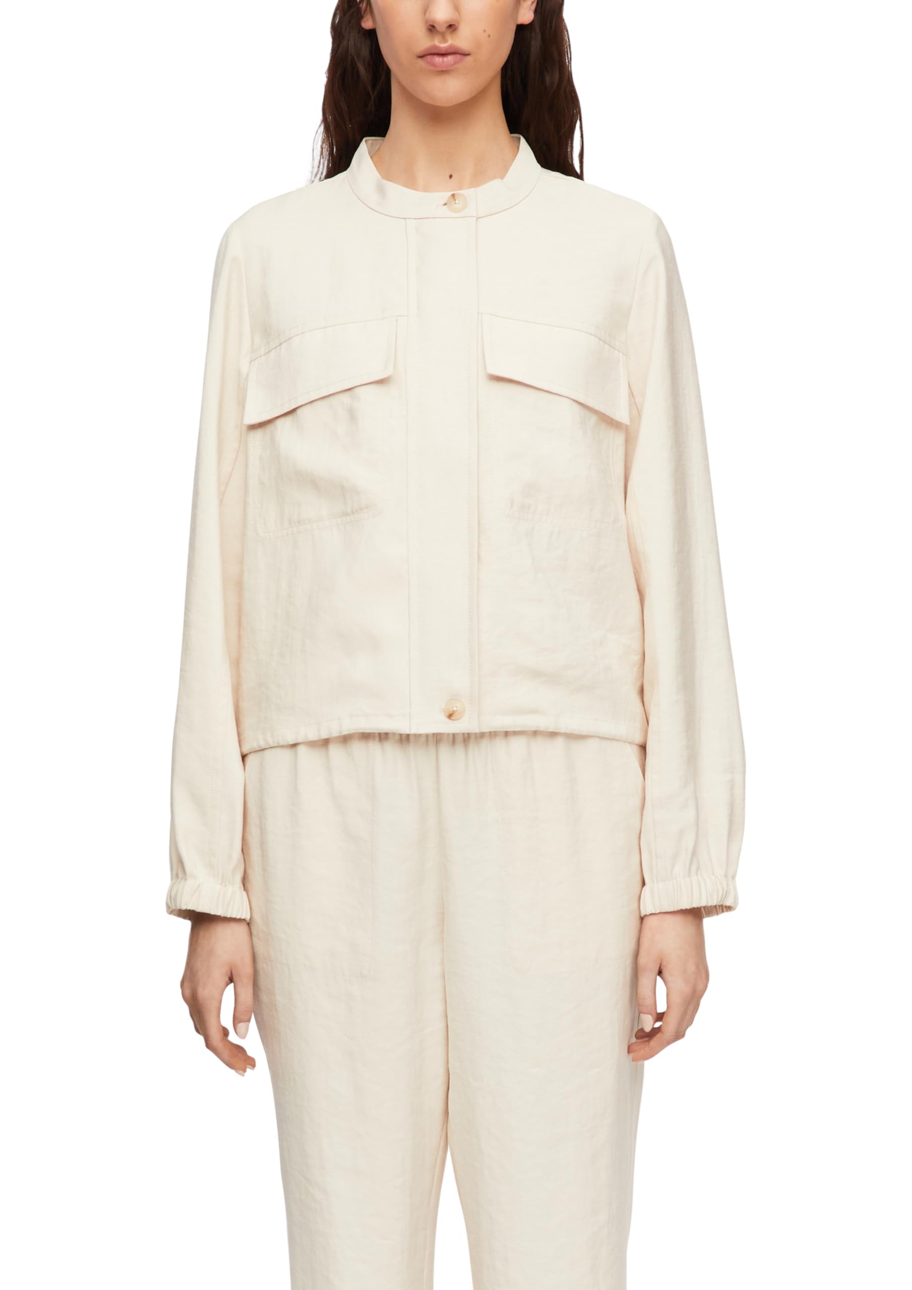 comma-indoor-jacke-boxy-fit-blouson-mit-cargotaschen image 1