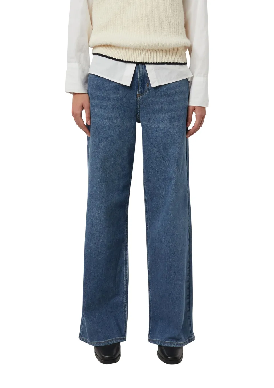 comma-jeans-elastische-wide-leg-jeans-gr-e-42 image 1