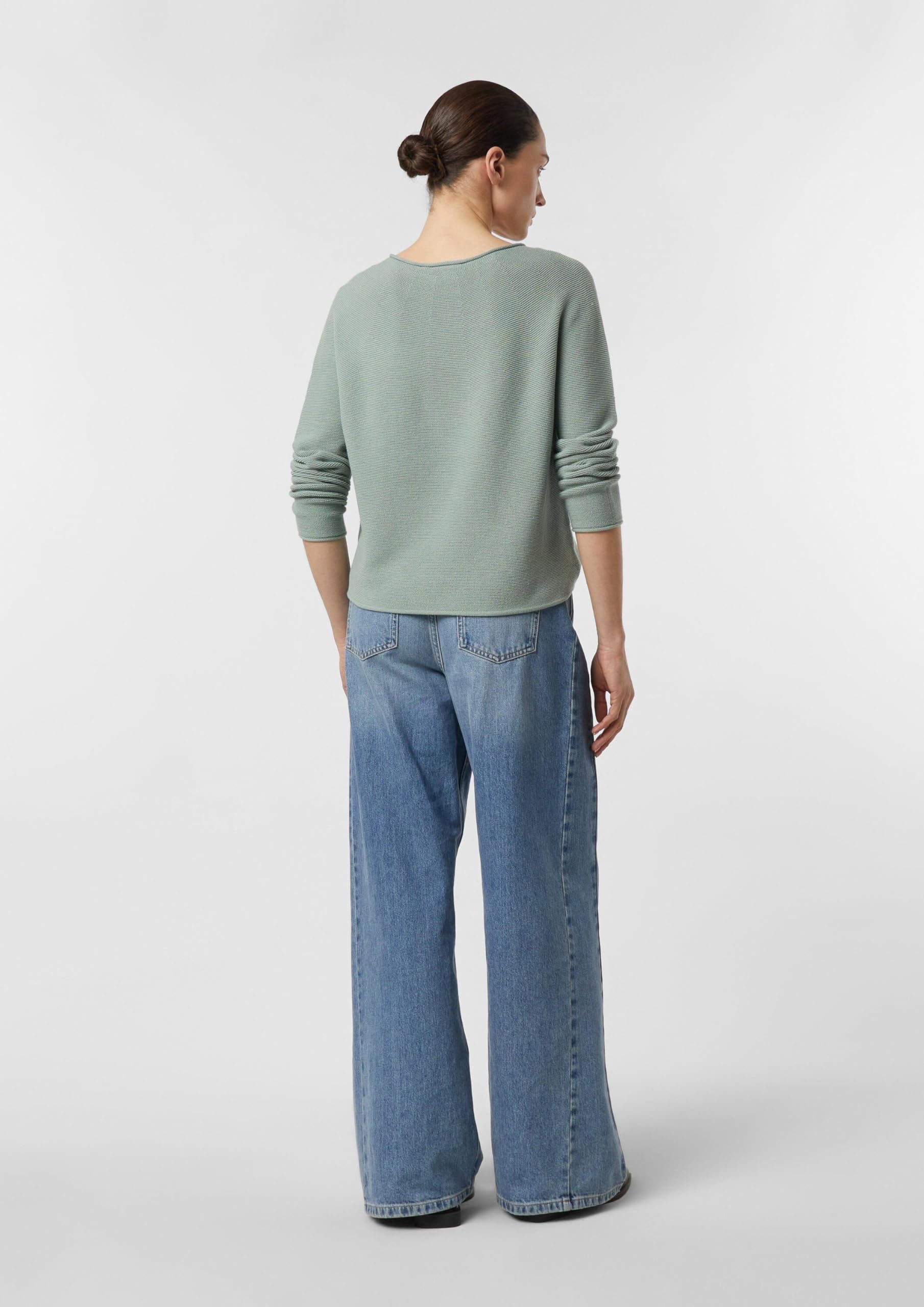 comma-strickpullover-damen-blau-relaxed-fit-strukturmuster image 8