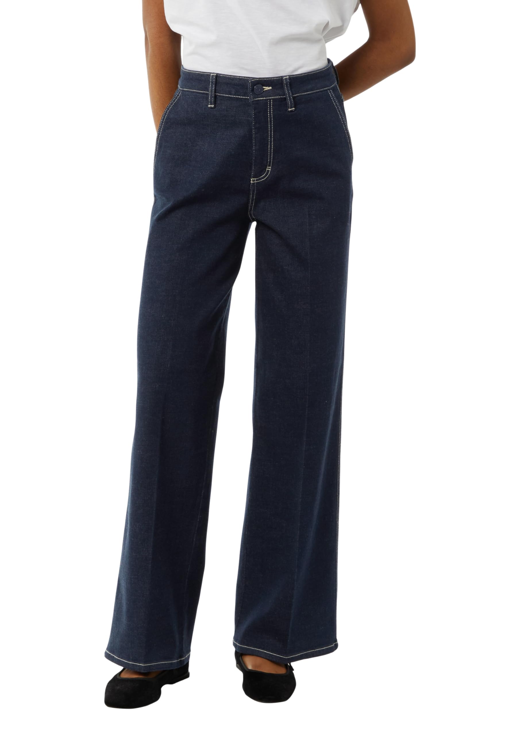 comma-jeans-damen-gr-40-navy-weites-bein image 1