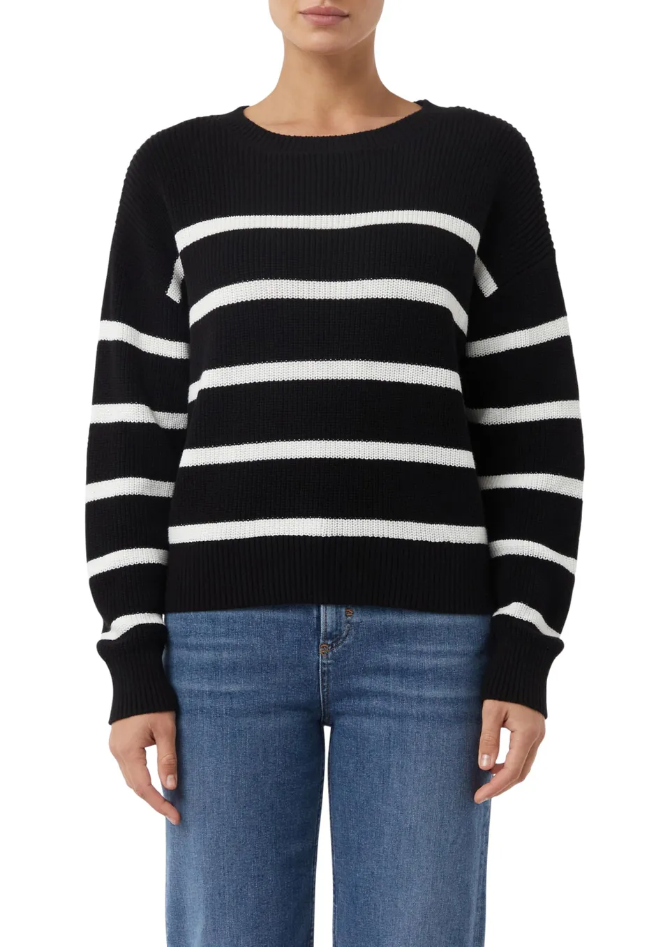 comma-strickpullover-relaxed-fit-streifen-pullover image 1