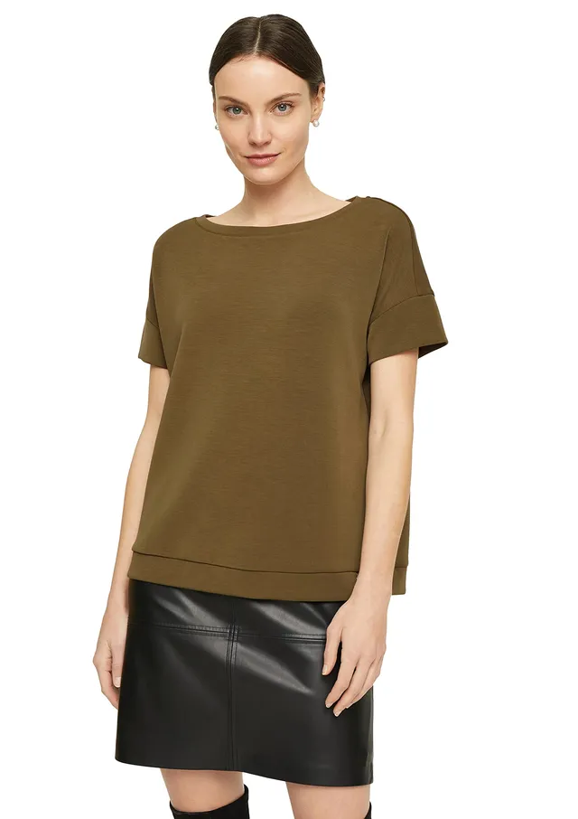 comma-damen-sweatshirt-kurzarm-modernes-oberteil image 1