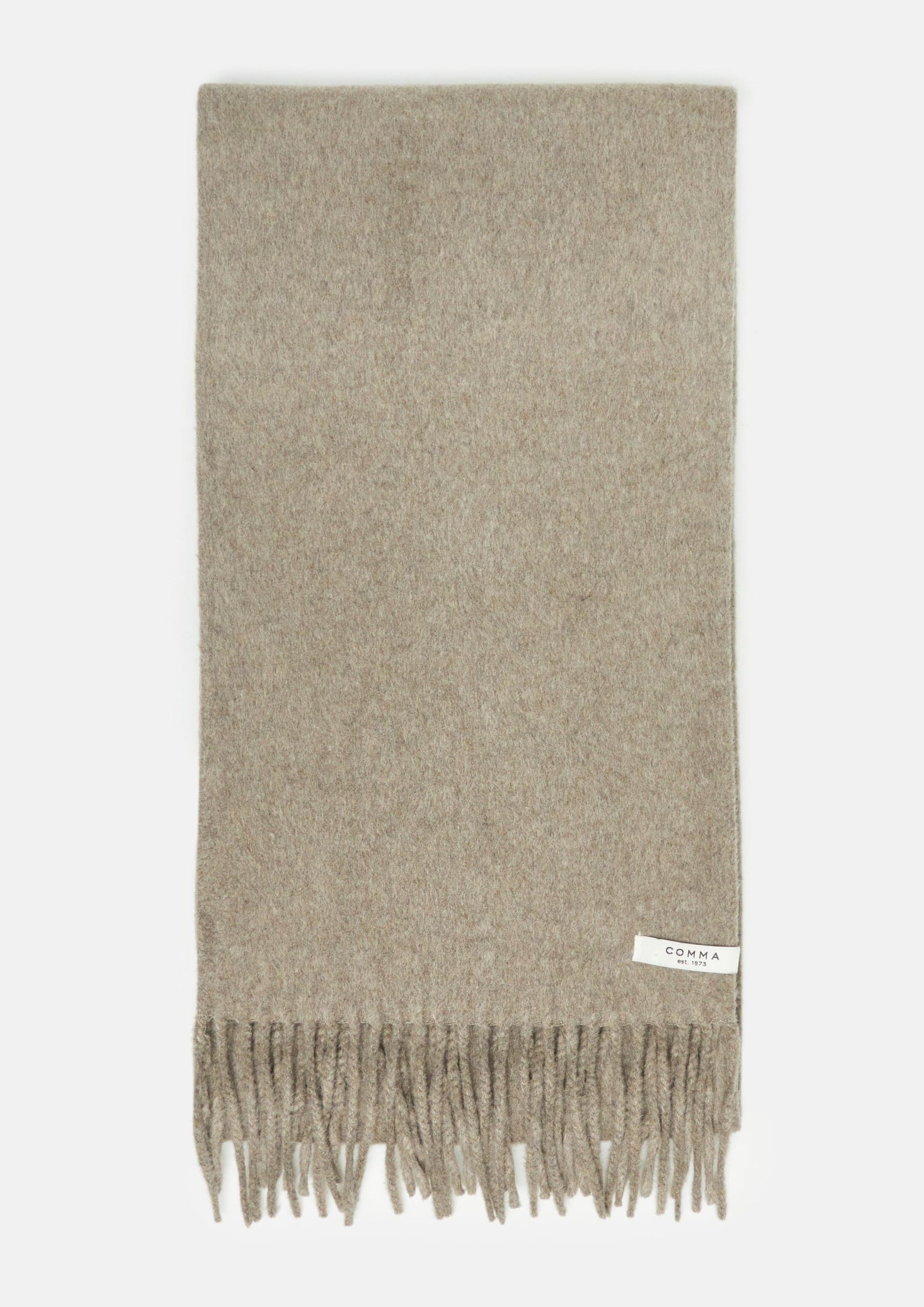 comma-accessoires-schal-wollmix-hellbraun-fransen image 4