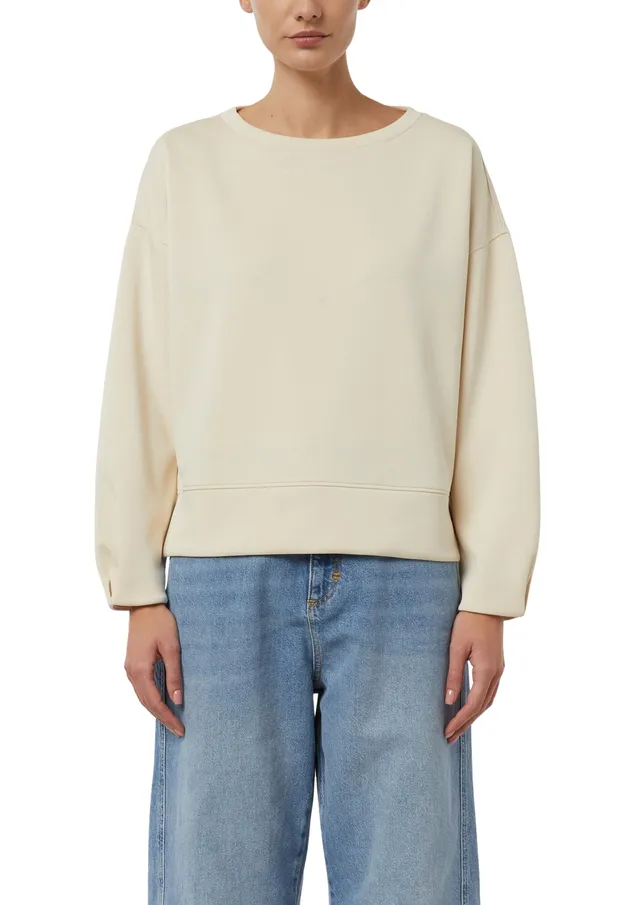 comma-sweatshirt-faltendetail-grey-black-gr-e-44 image 1