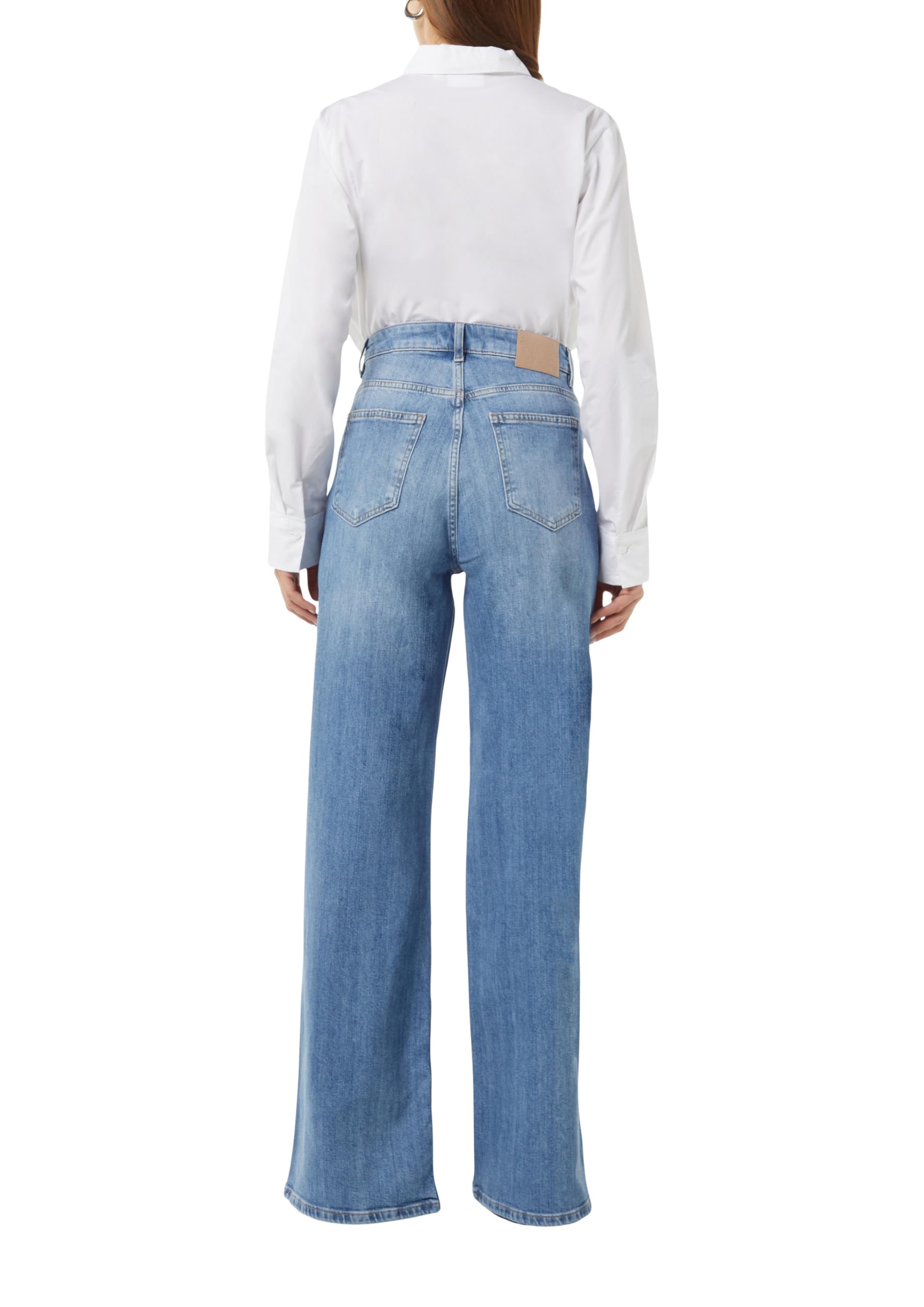 comma-jeans-wide-leg-jeans-schlitz-gr-e-40-blau image 2