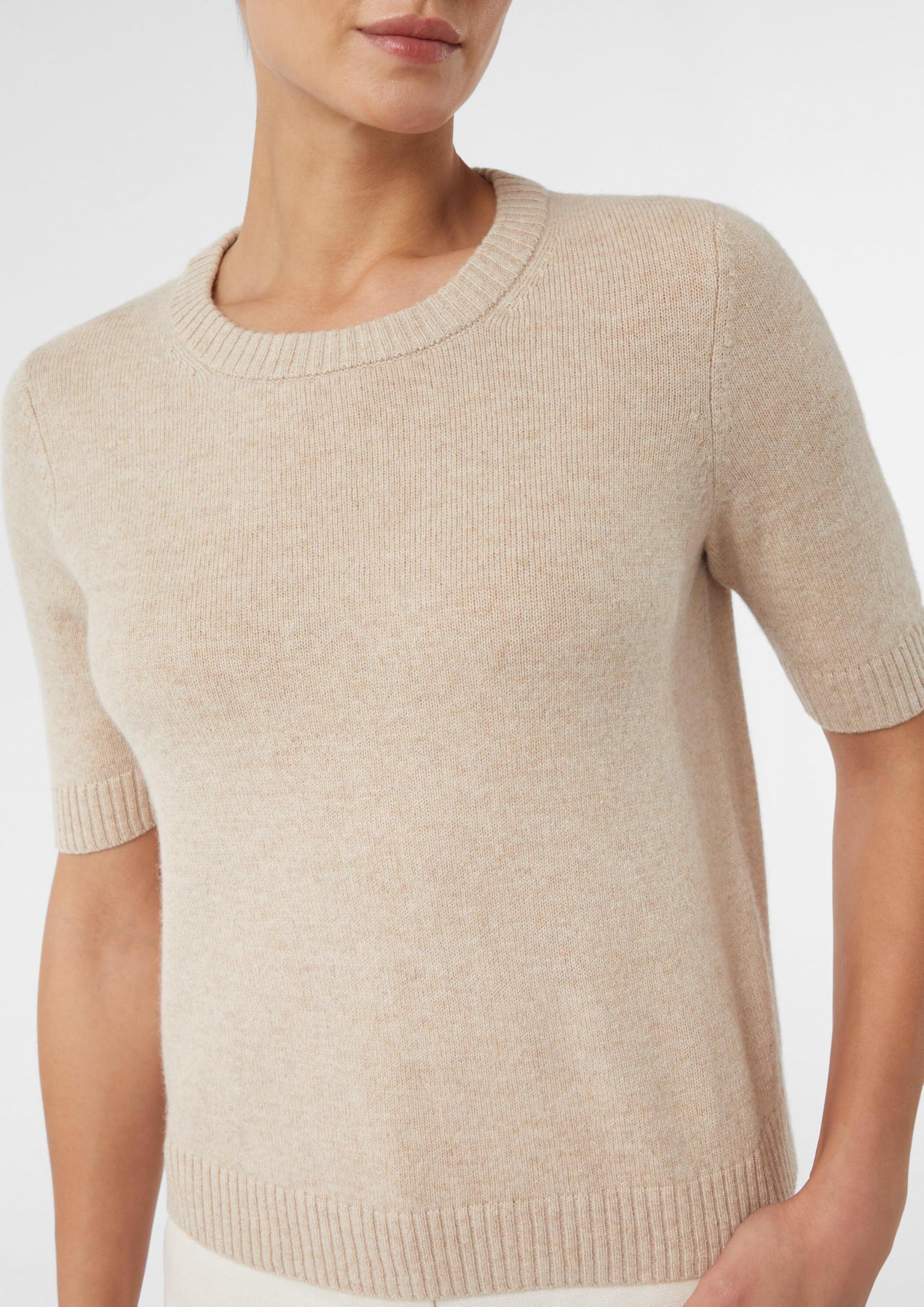 comma-knitwear-strickpullover-kurzarm-gr-44-sandfarben image 4