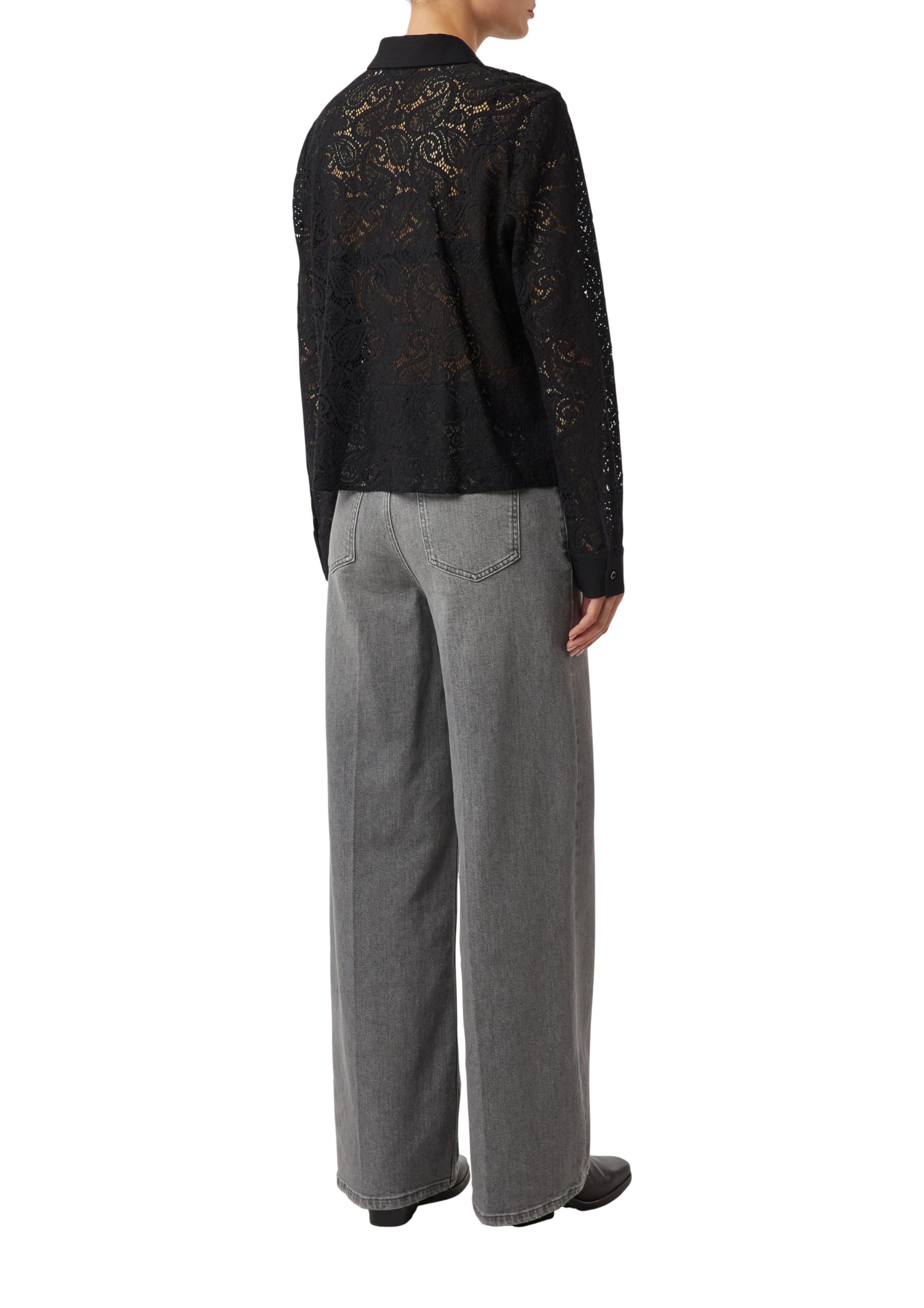 comma-blouses-spitzen-hemdbluse-gr-e-36-semitransparent image 2