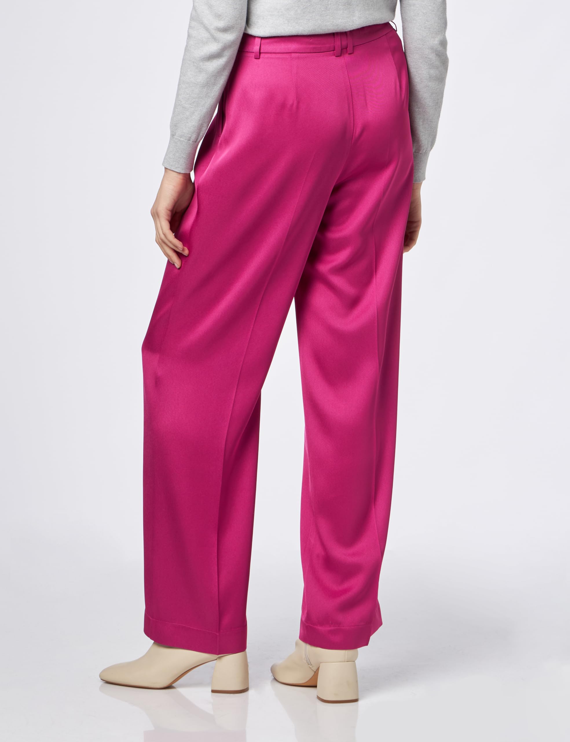 comma-trousers-twill-hose-wide-leg-38w-32l-beige image 2