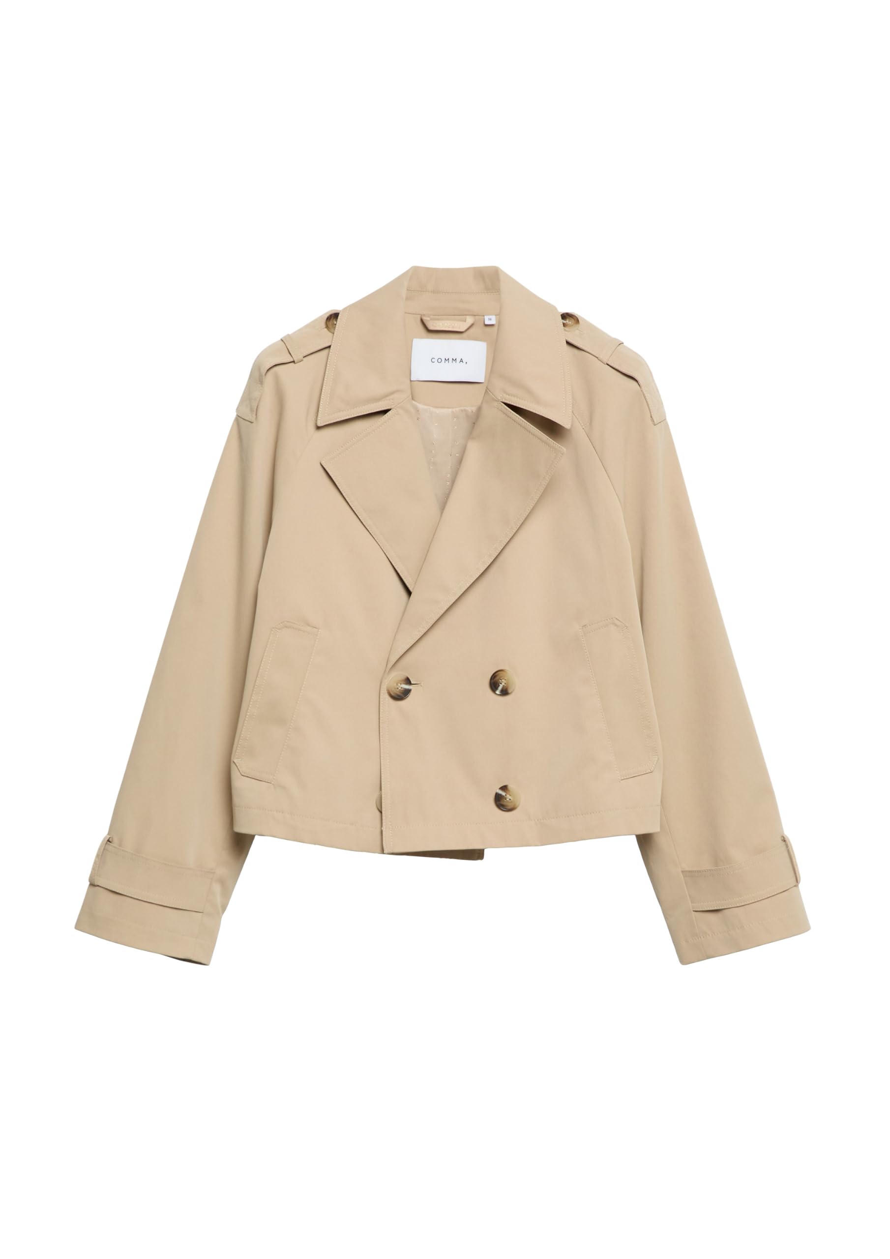comma-outdoor-jacke-damen-twill-trench-kragen-gr-34-relaxed image 4