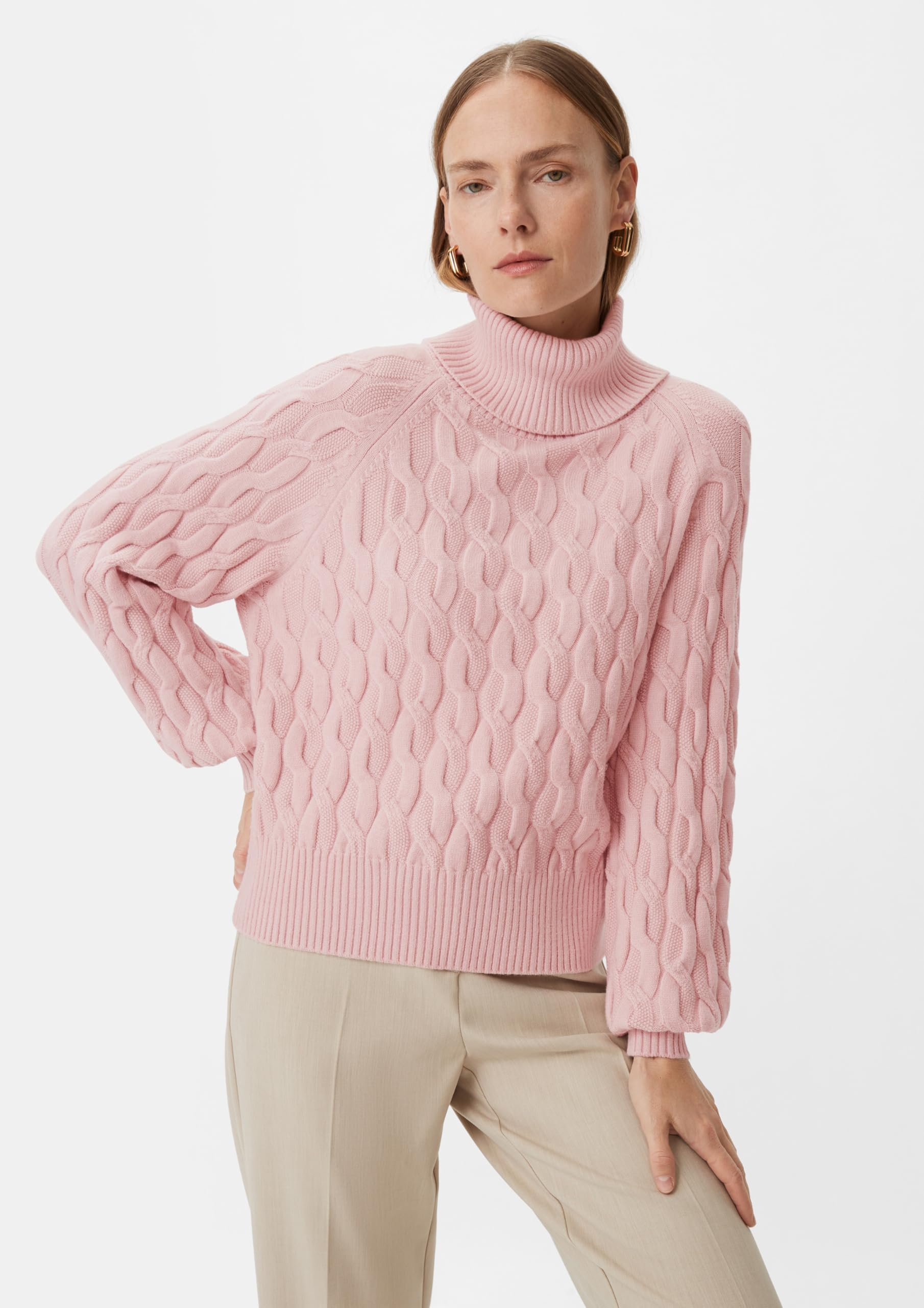 comma-pullover-strickmuster-gr-rollkragen-pfirsich image 5