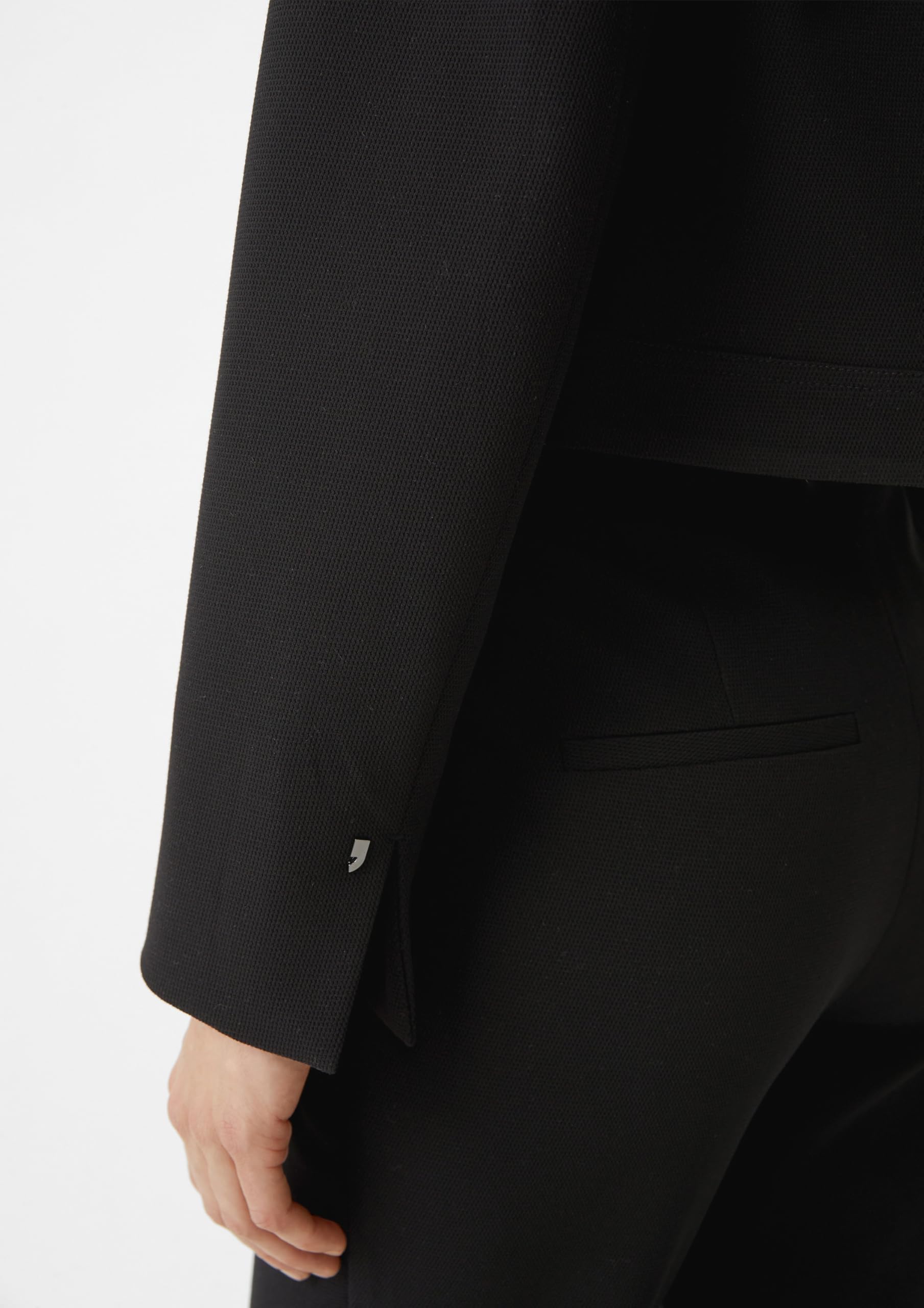 comma-blazer-kurz-viskosemix-schwarz-gr-e-36 image 6
