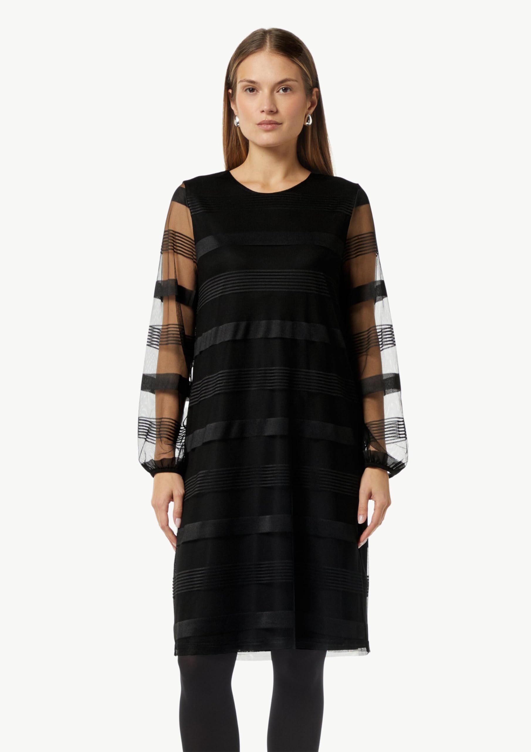 comma-mesh-kleid-gestreift-damen-gr-e-36-rundhals image 6