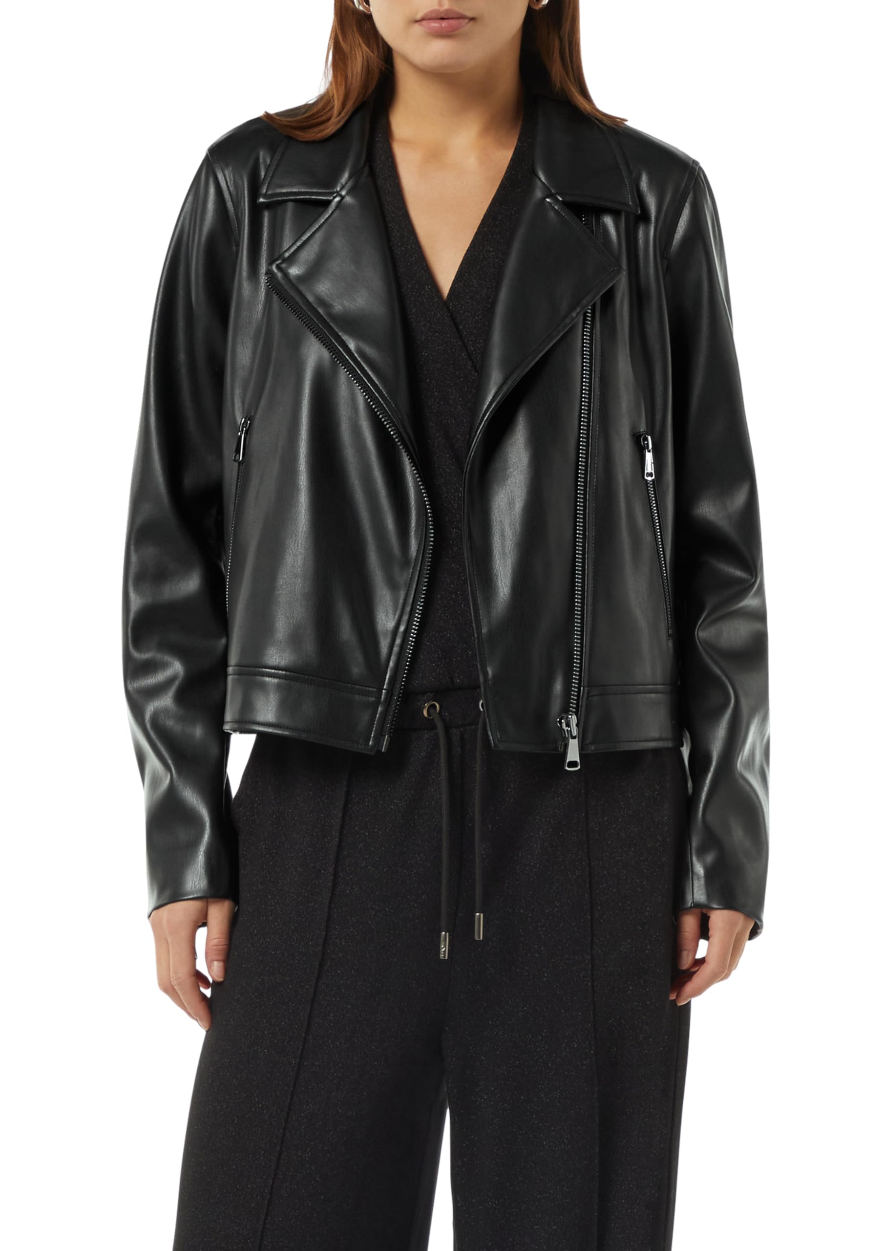 comma-bikerjacke-lederimitat-jacke-gr-e-42-schwarz image 1