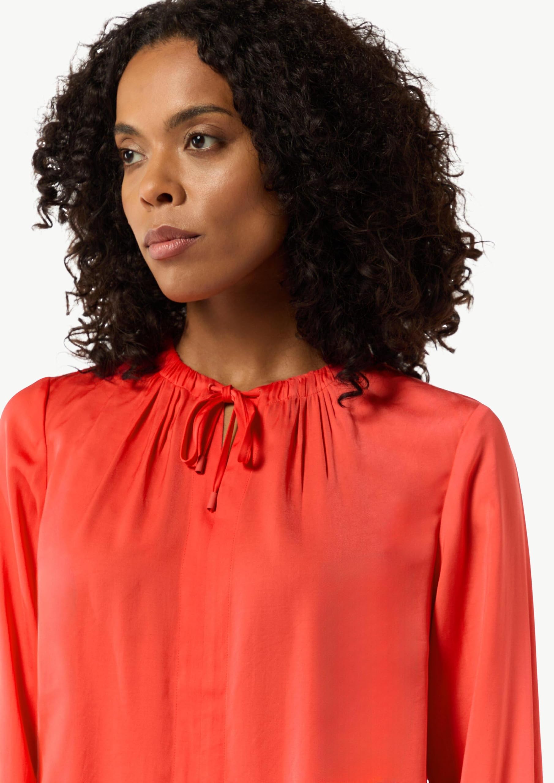 comma-tunikabluse-satin-relaxed-fit-koralle image 3
