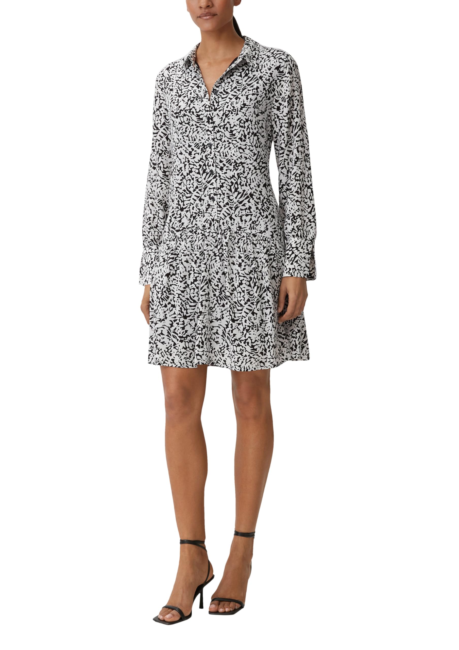 comma-kleid-damen-alltagskleid-schwarz-blau image 6