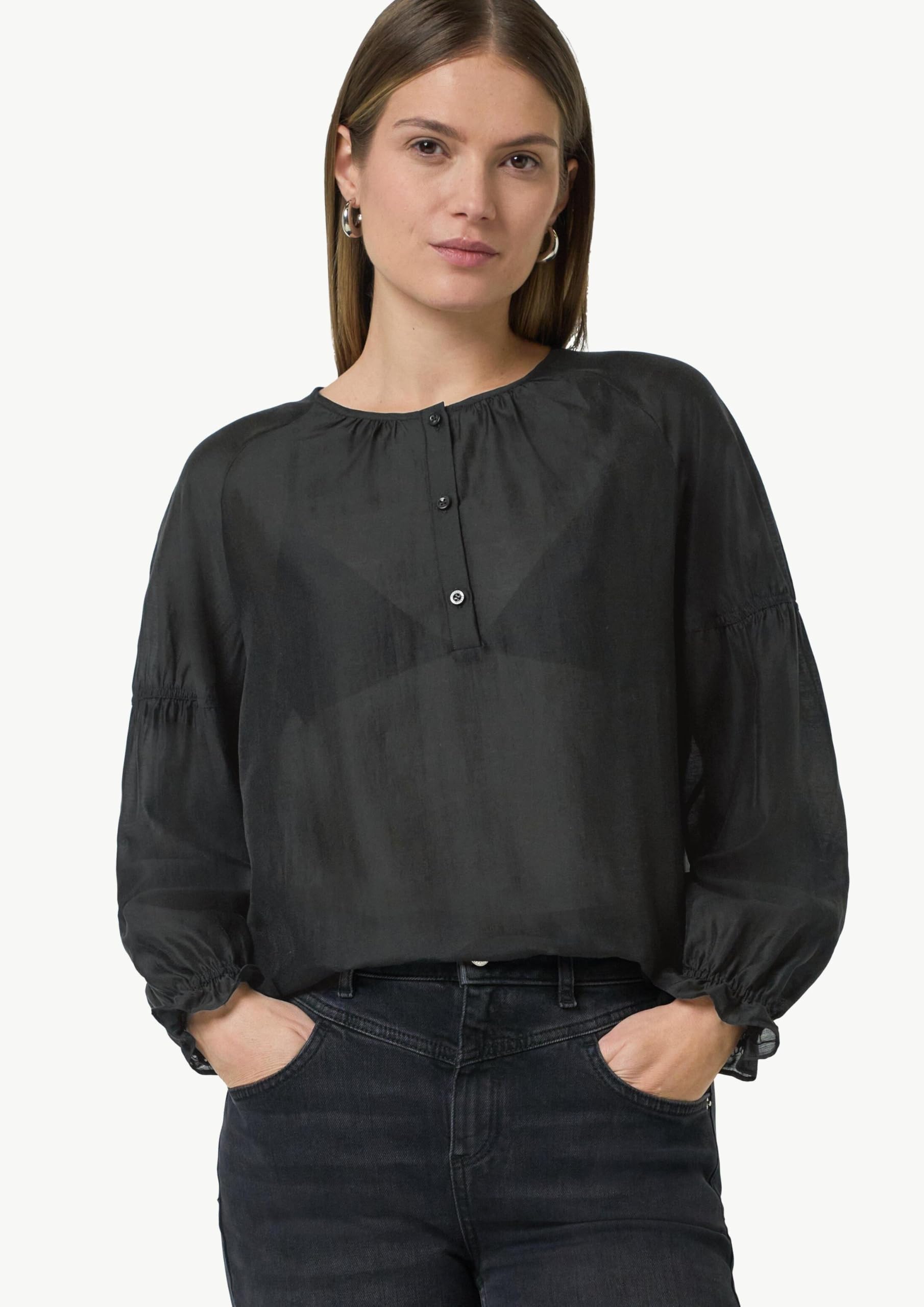 comma-raglan-bluse-viskosemix-gr-e-38-transparent image 6