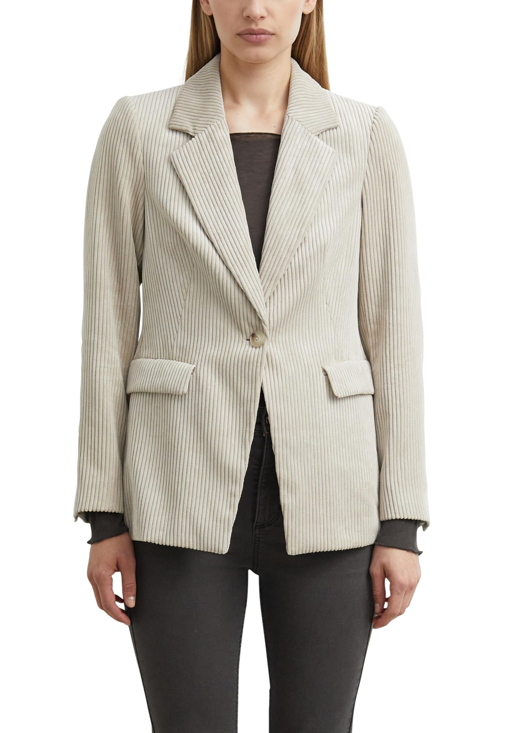 comma-blazer-damen-beige-cord-regular-fit-reverskragen image 8