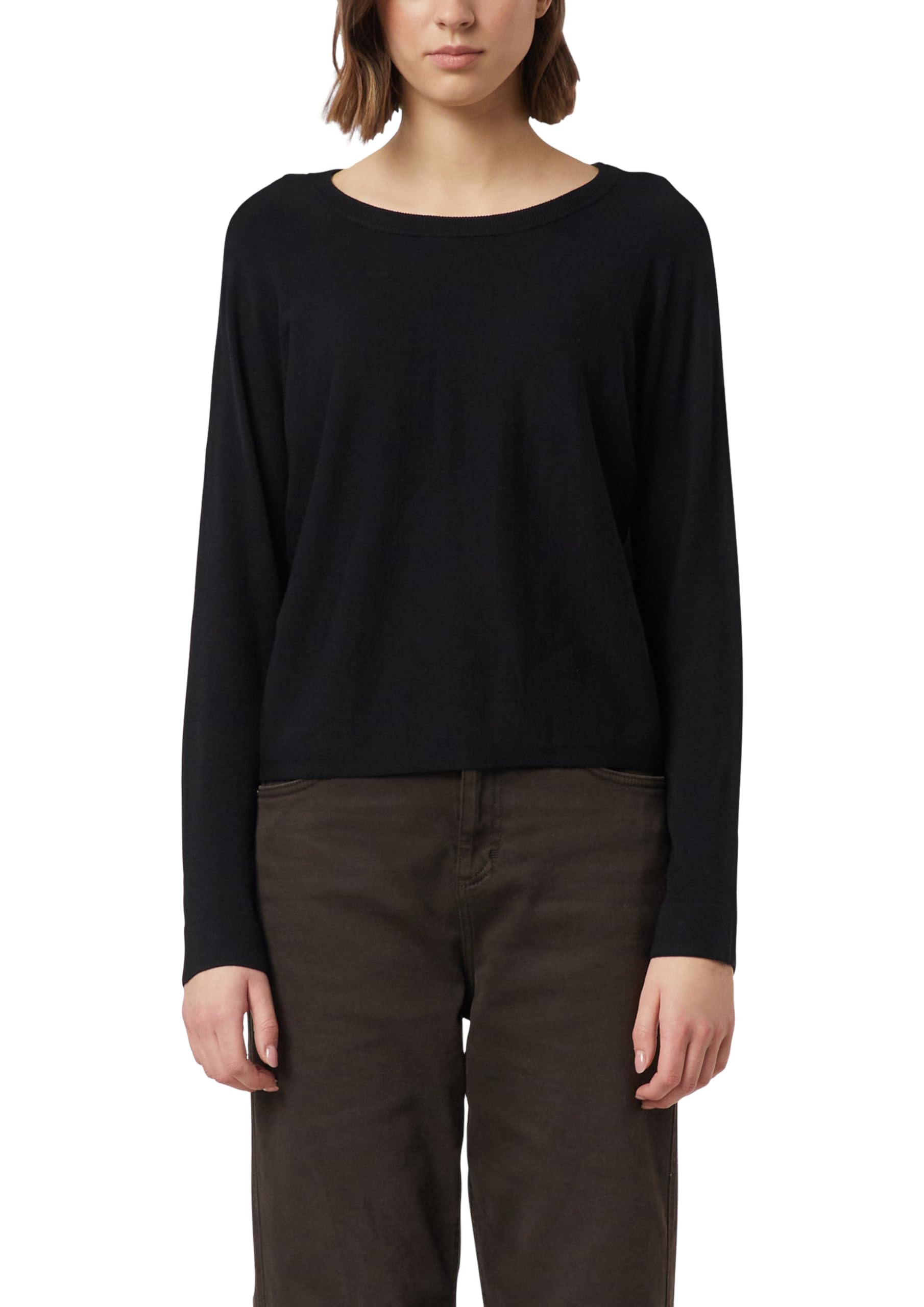 comma-strickpullover-feinstrick-pulli-46-schwarz-fledermaus-rmel image 1