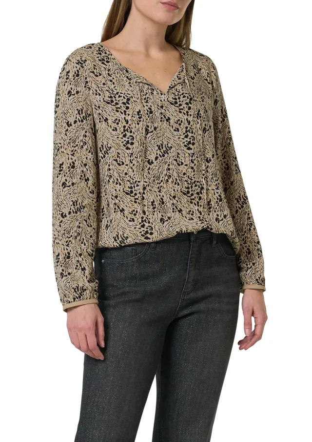 comma-2153979-bluse-damen-allover-print-gemustert image 1