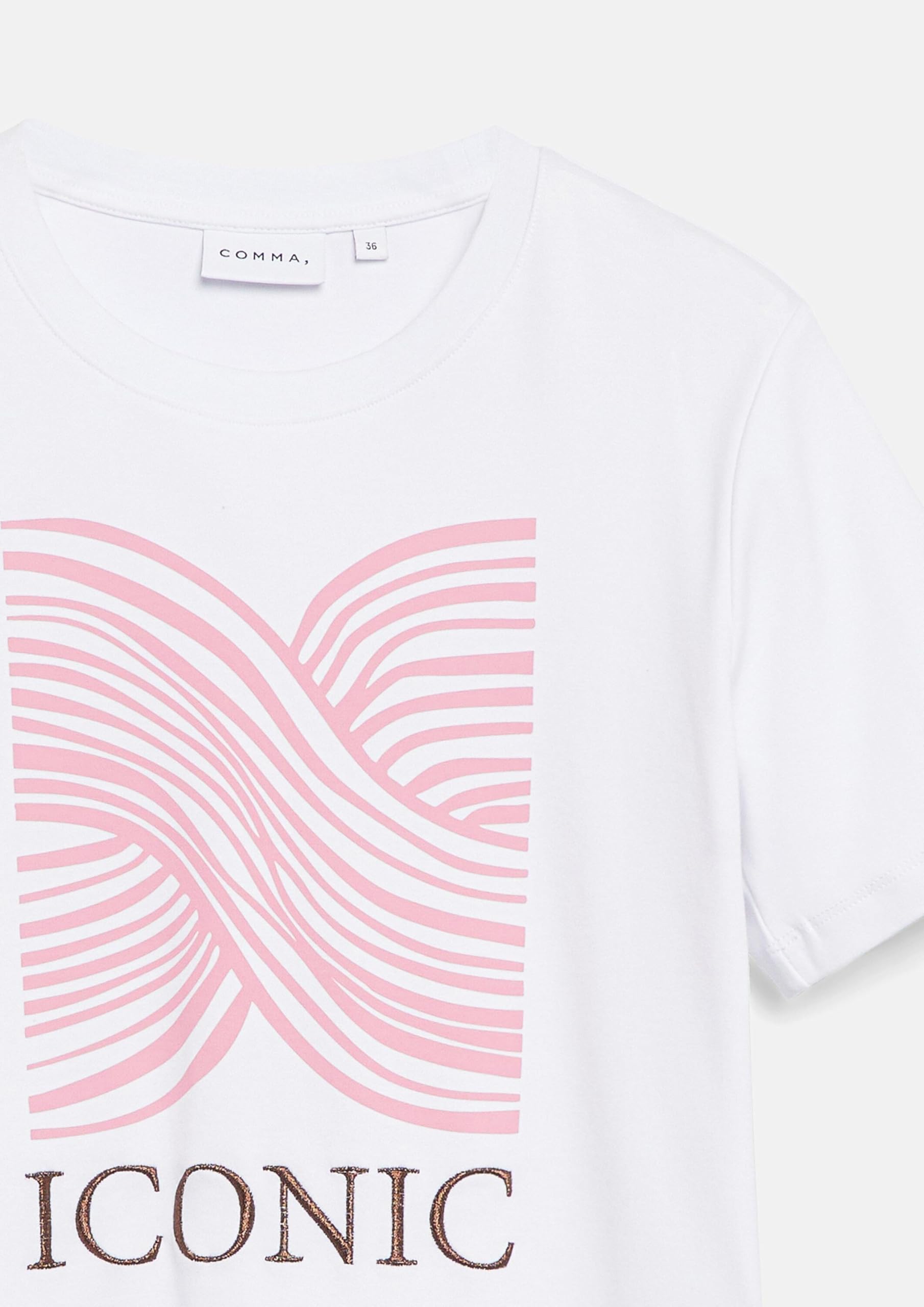 comma-t-shirt-regular-jersey-wei-rundhals-damen image 6