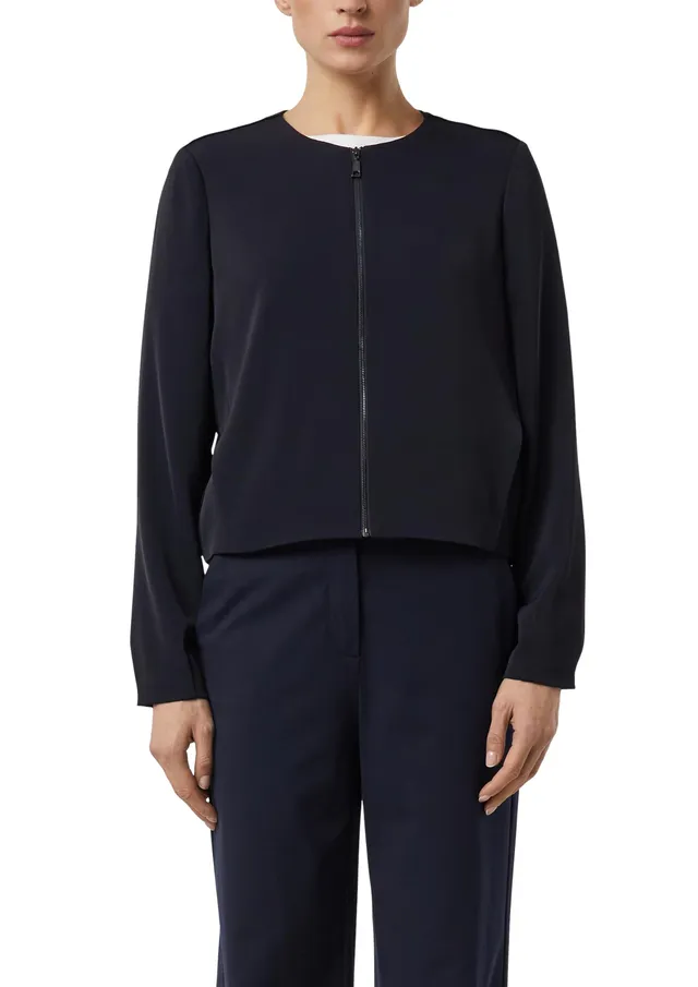 comma-indoor-jacke-boxy-gr-e-40-reissverschluss image 1